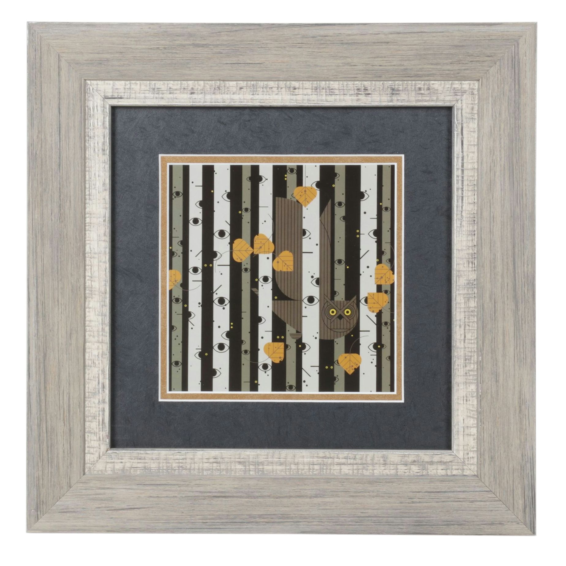 Offset Lithograph After Charley Harper "Bark Eyes", 1986