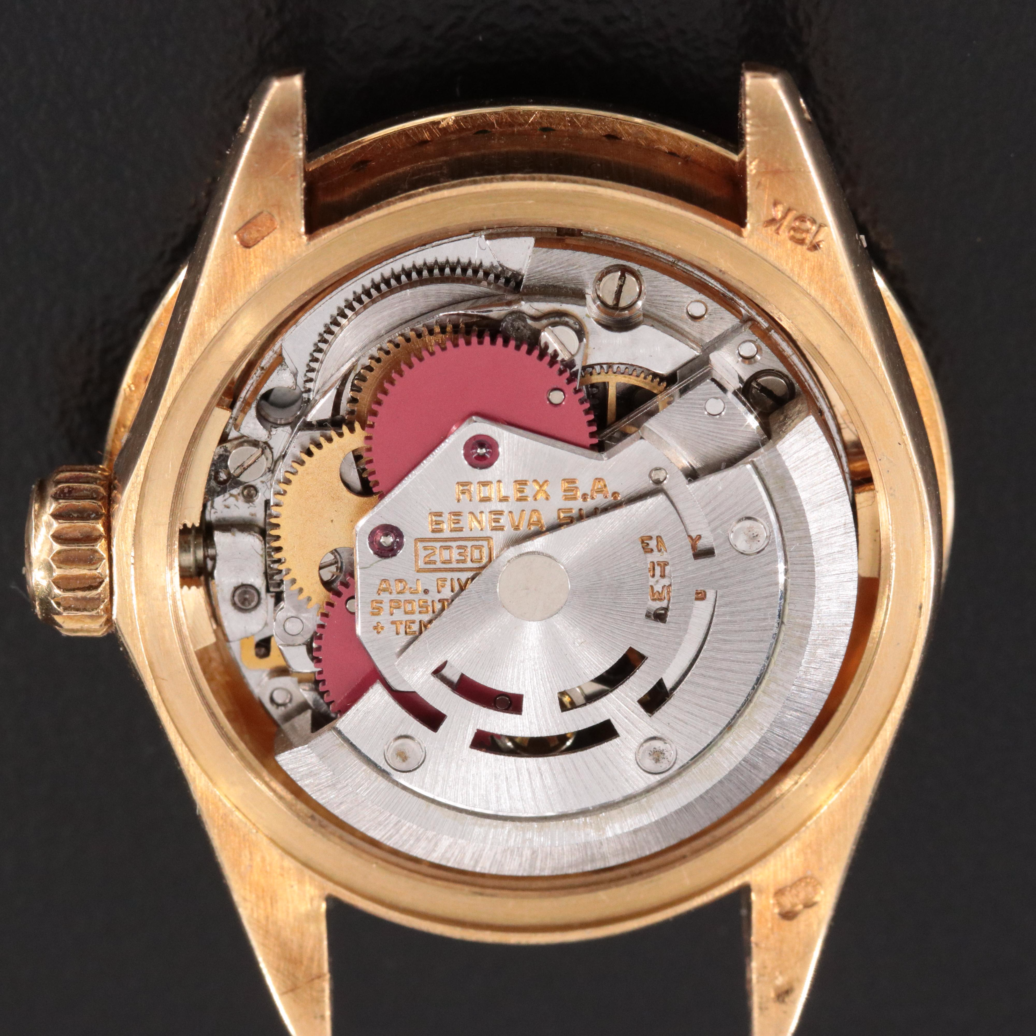 18K Rolex Datejust 6917 Custom Diamond Watch c.1978