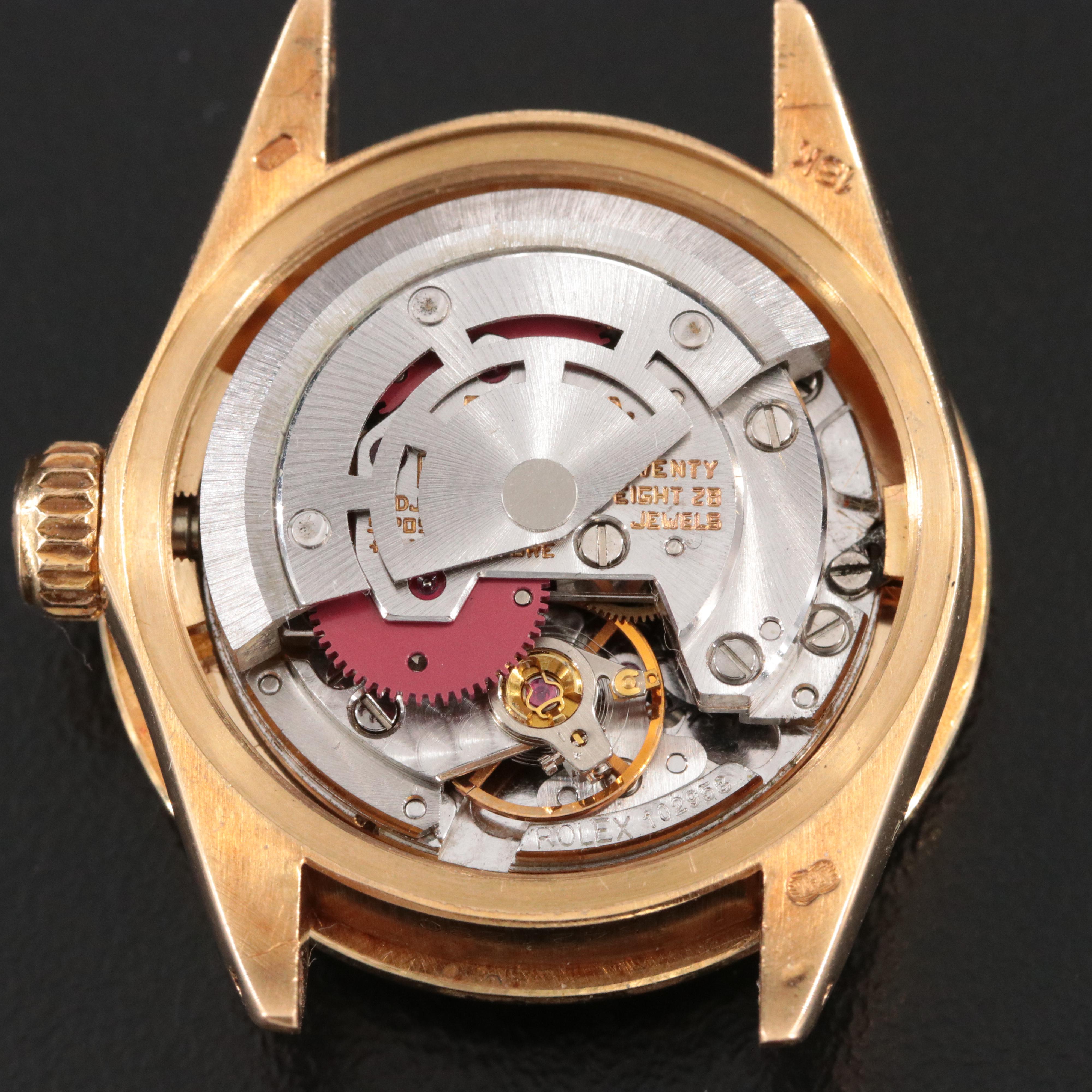 18K Rolex Datejust 6917 Custom Diamond Watch c.1978