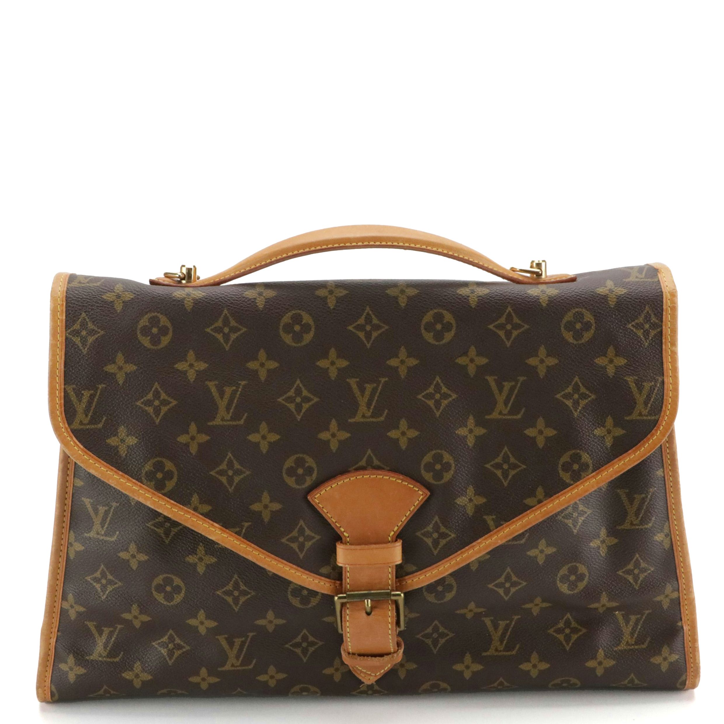 Louis Vuitton Beverly GM Briefcase in Monogram Canvas and Vachetta Leather