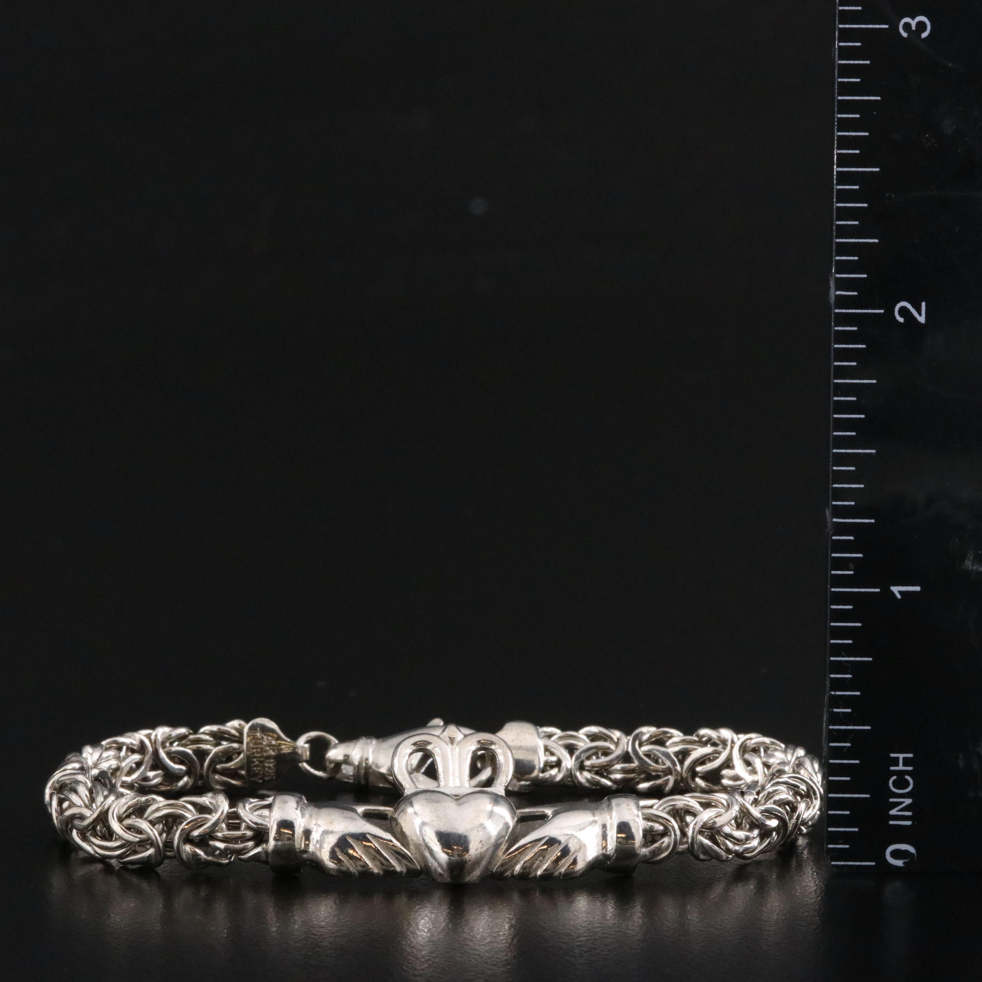 Sterling Silver Claddagh Bracelet