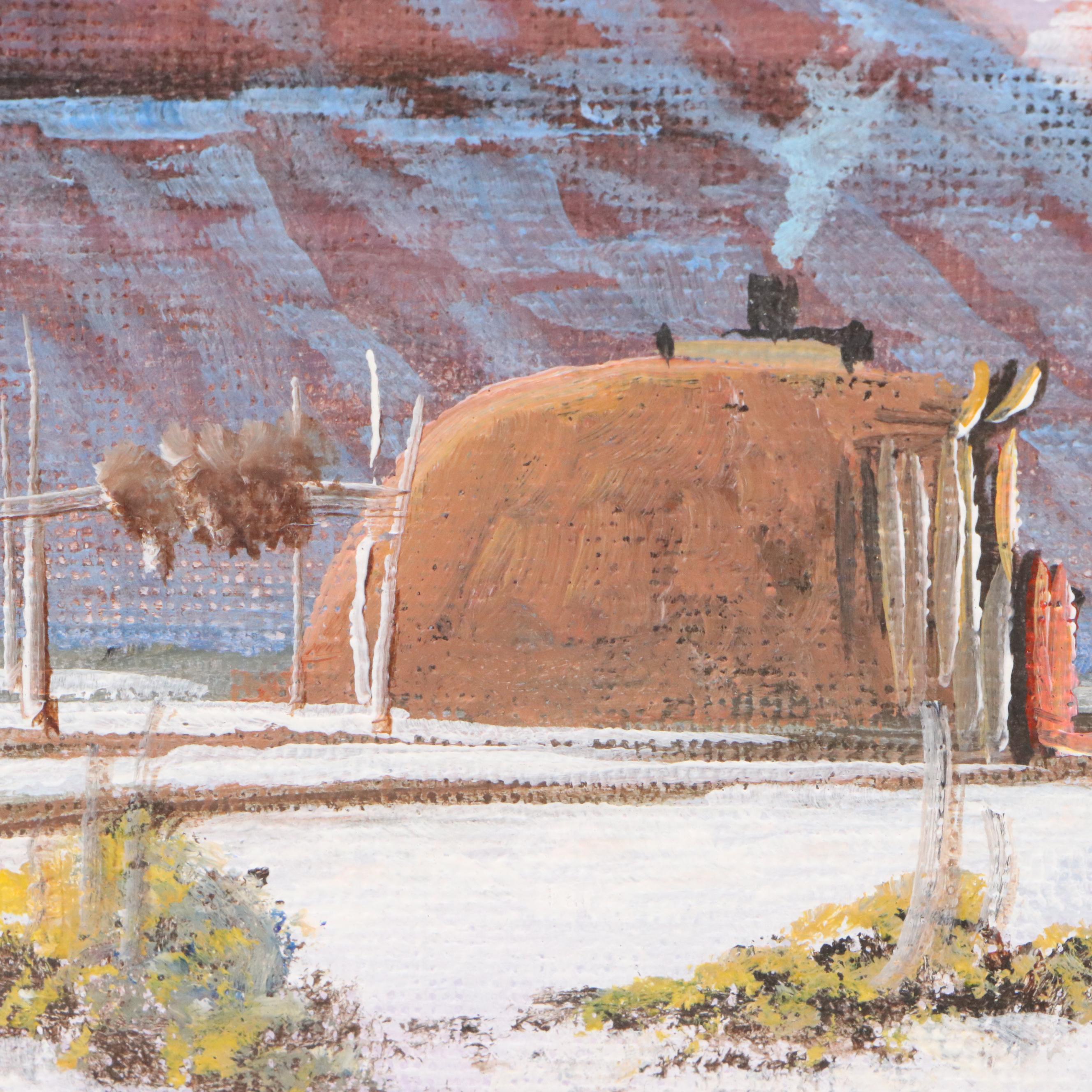 Johnny Yazzie Acrylic Paintings of Southwest Scenery, 2004