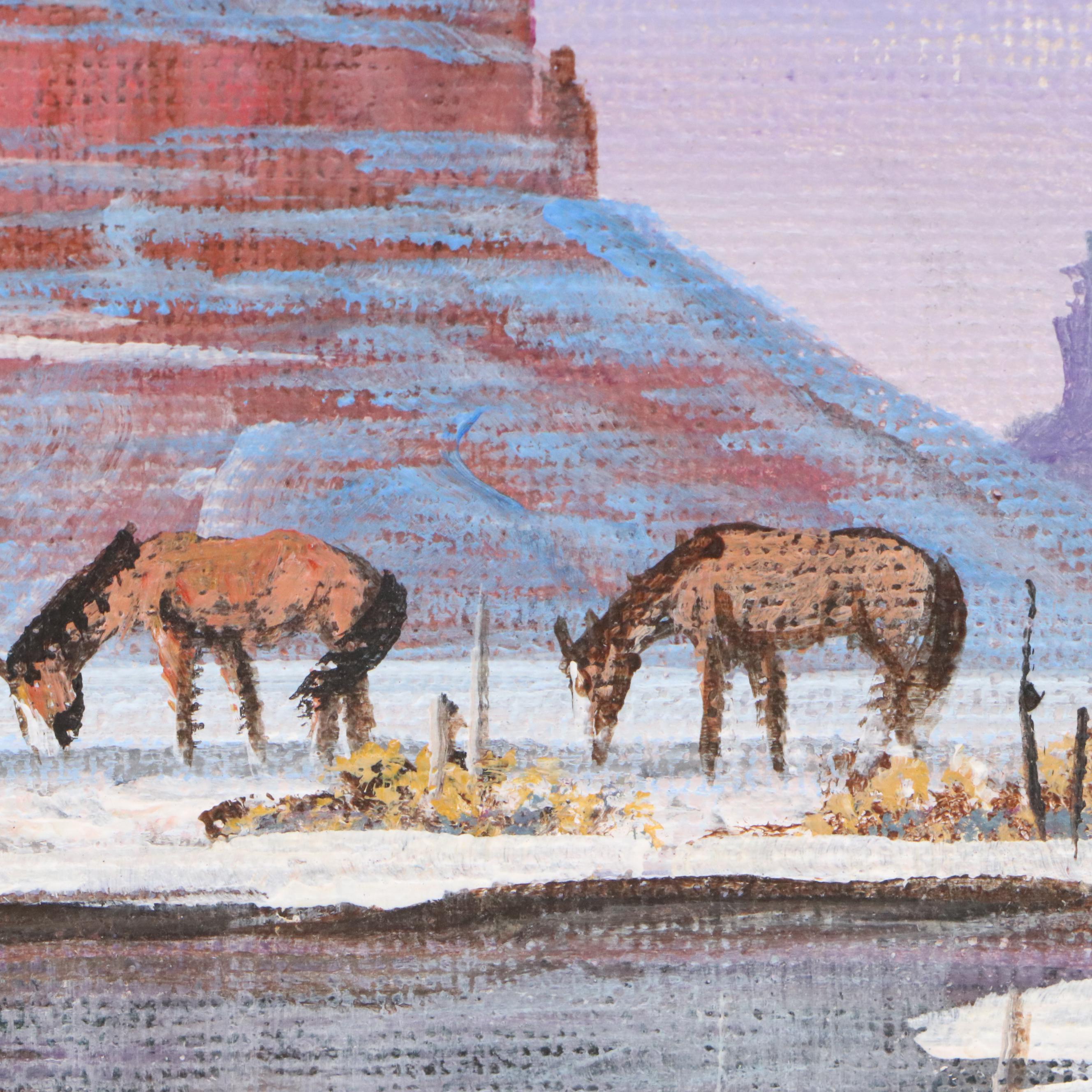 Johnny Yazzie Acrylic Paintings of Southwest Scenery, 2004