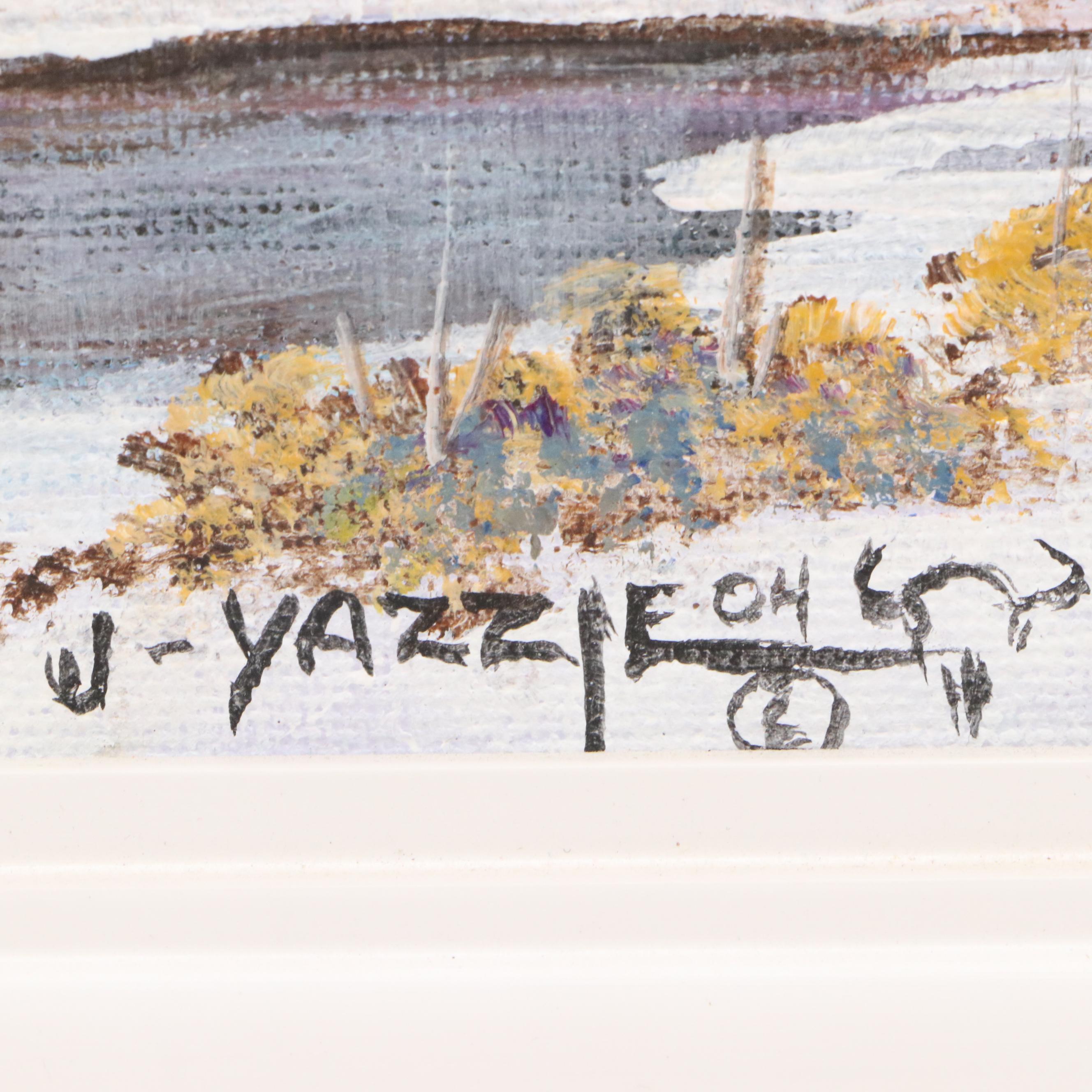 Johnny Yazzie Acrylic Paintings of Southwest Scenery, 2004