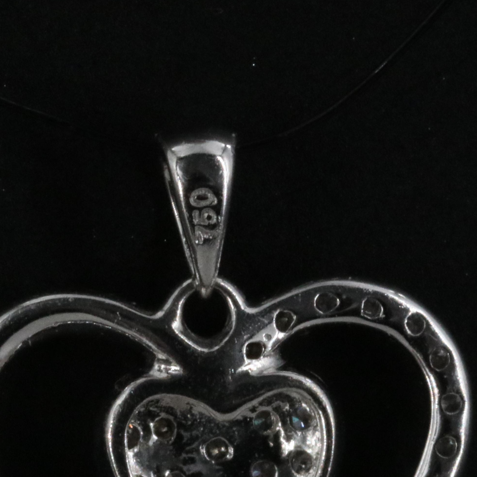18K 0.09 CTW Diamond Heart Pendant