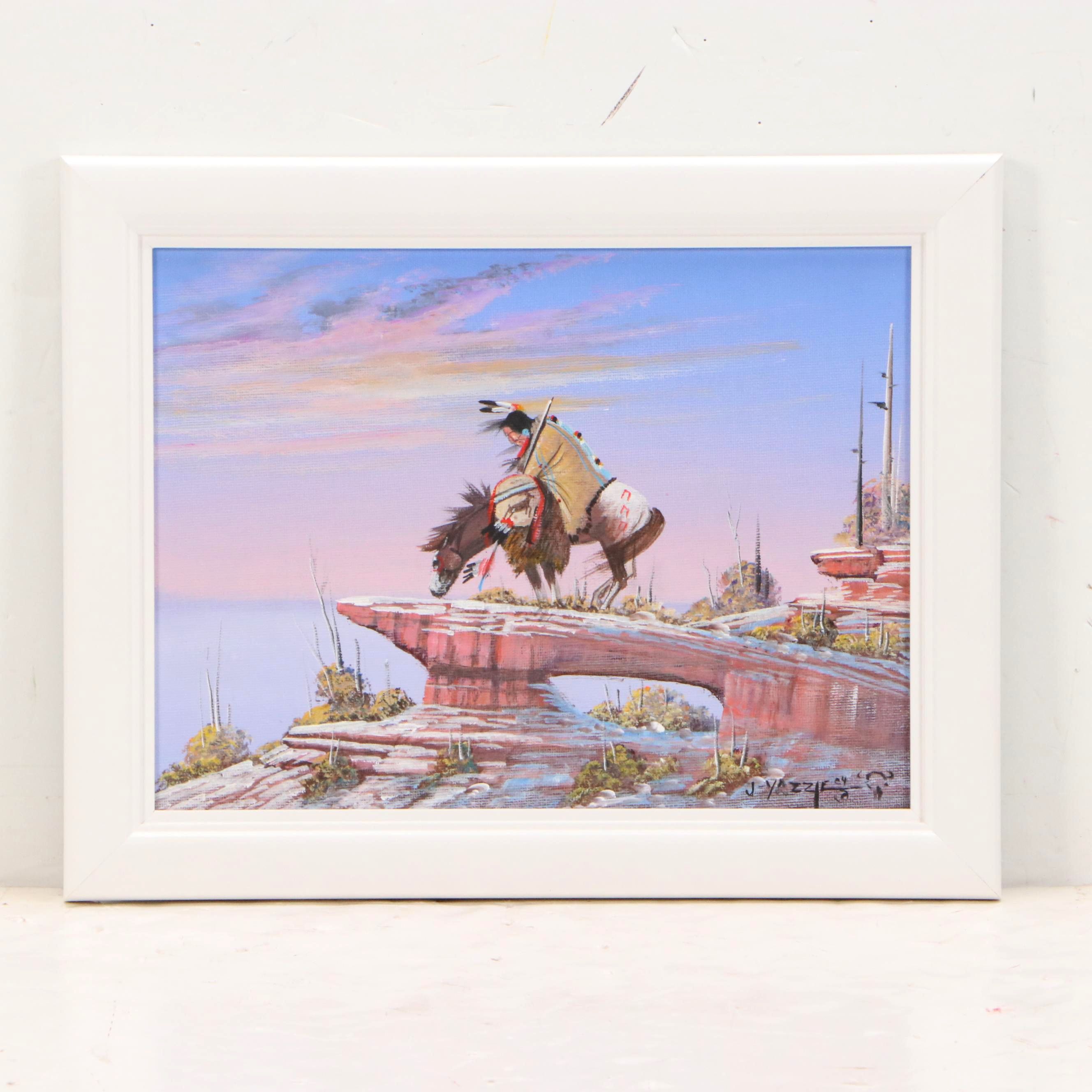 Johnny Yazzie Acrylic Paintings of Southwest Scenery, 2004