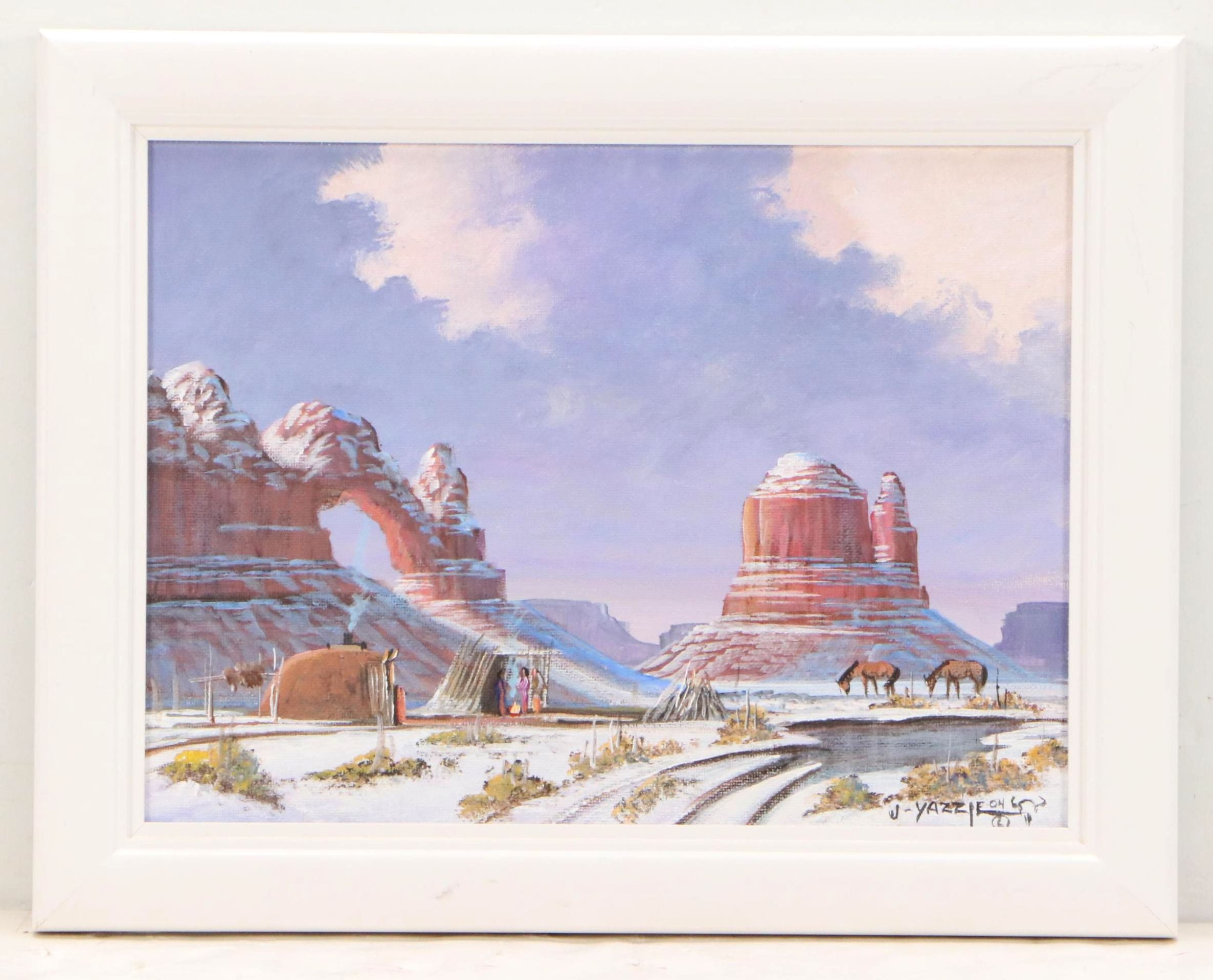 Johnny Yazzie Acrylic Paintings of Southwest Scenery, 2004