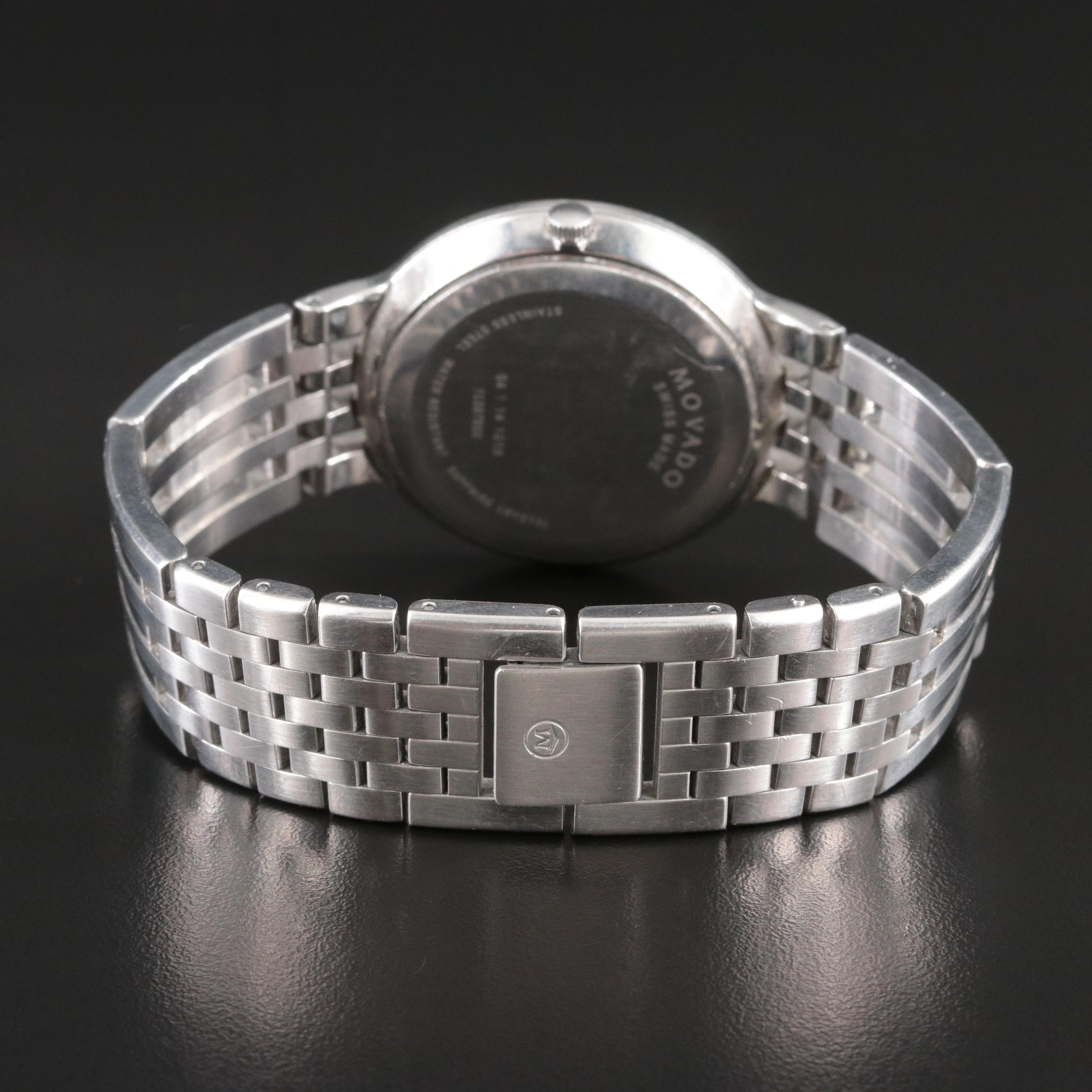 Movado Museum Classic Swiss Black Dial Quartz Watch