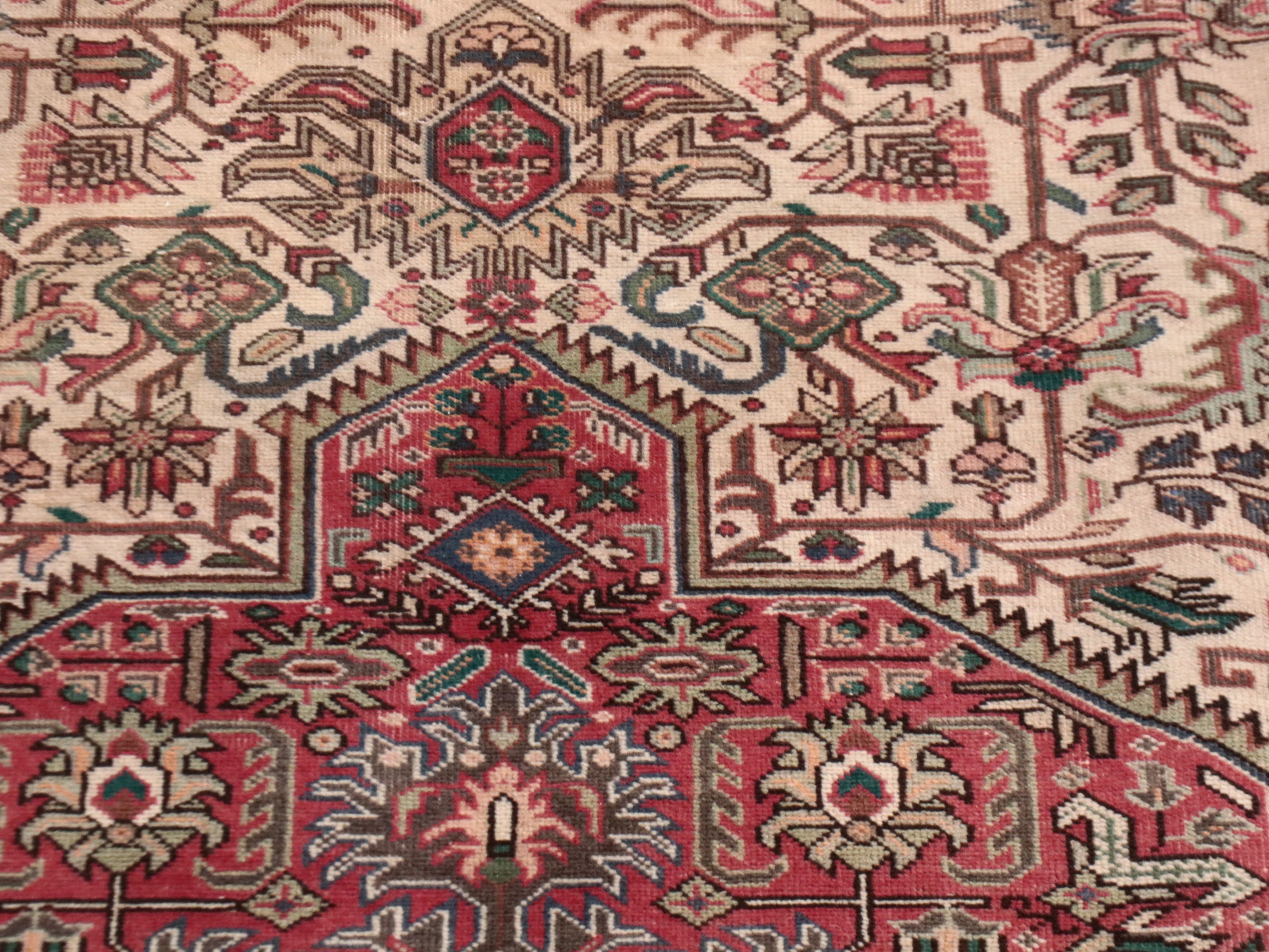 9'8 x 12'9 Hand-Knotted Persian Tabriz Room Sized Rug