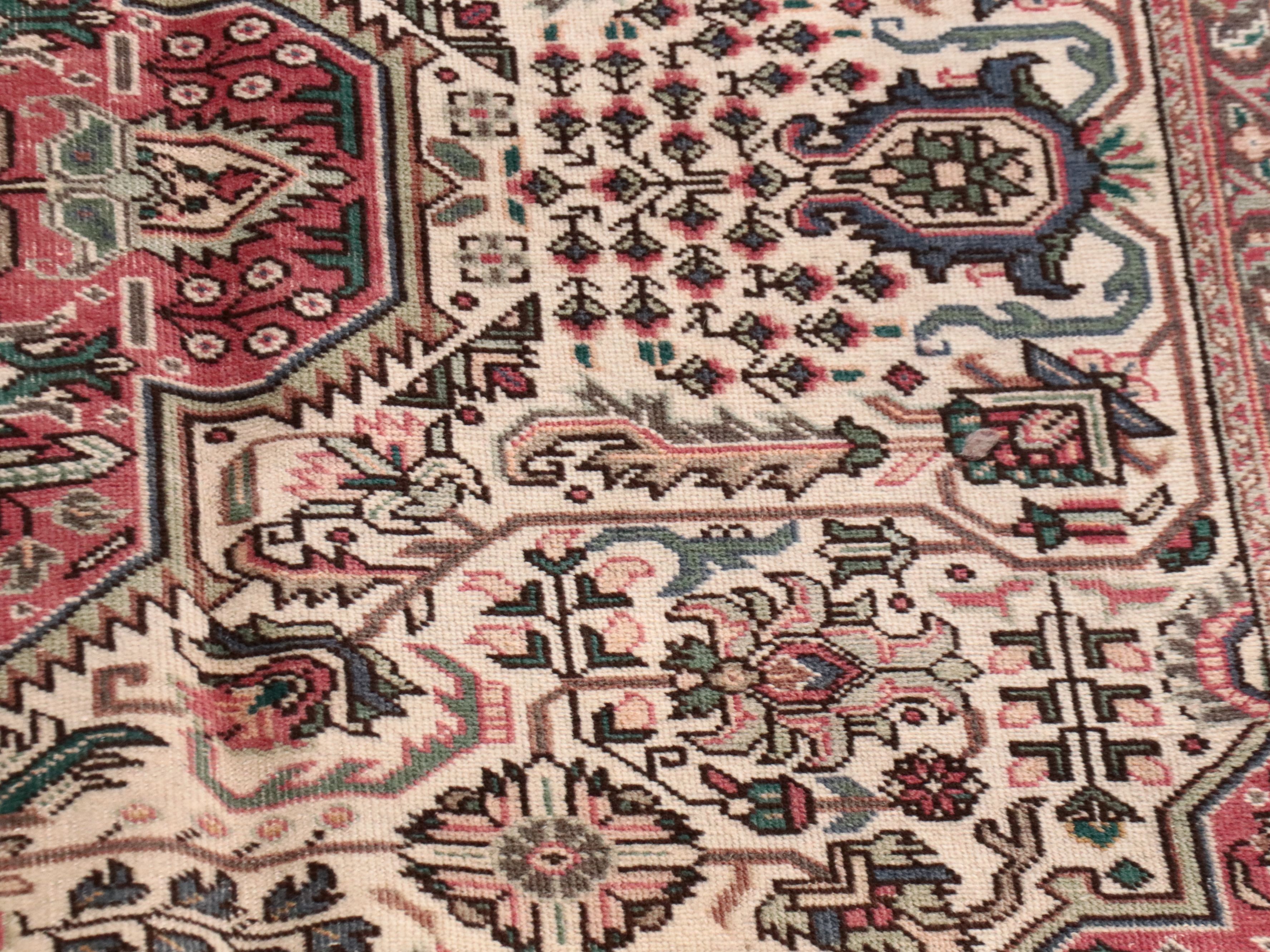 9'8 x 12'9 Hand-Knotted Persian Tabriz Room Sized Rug