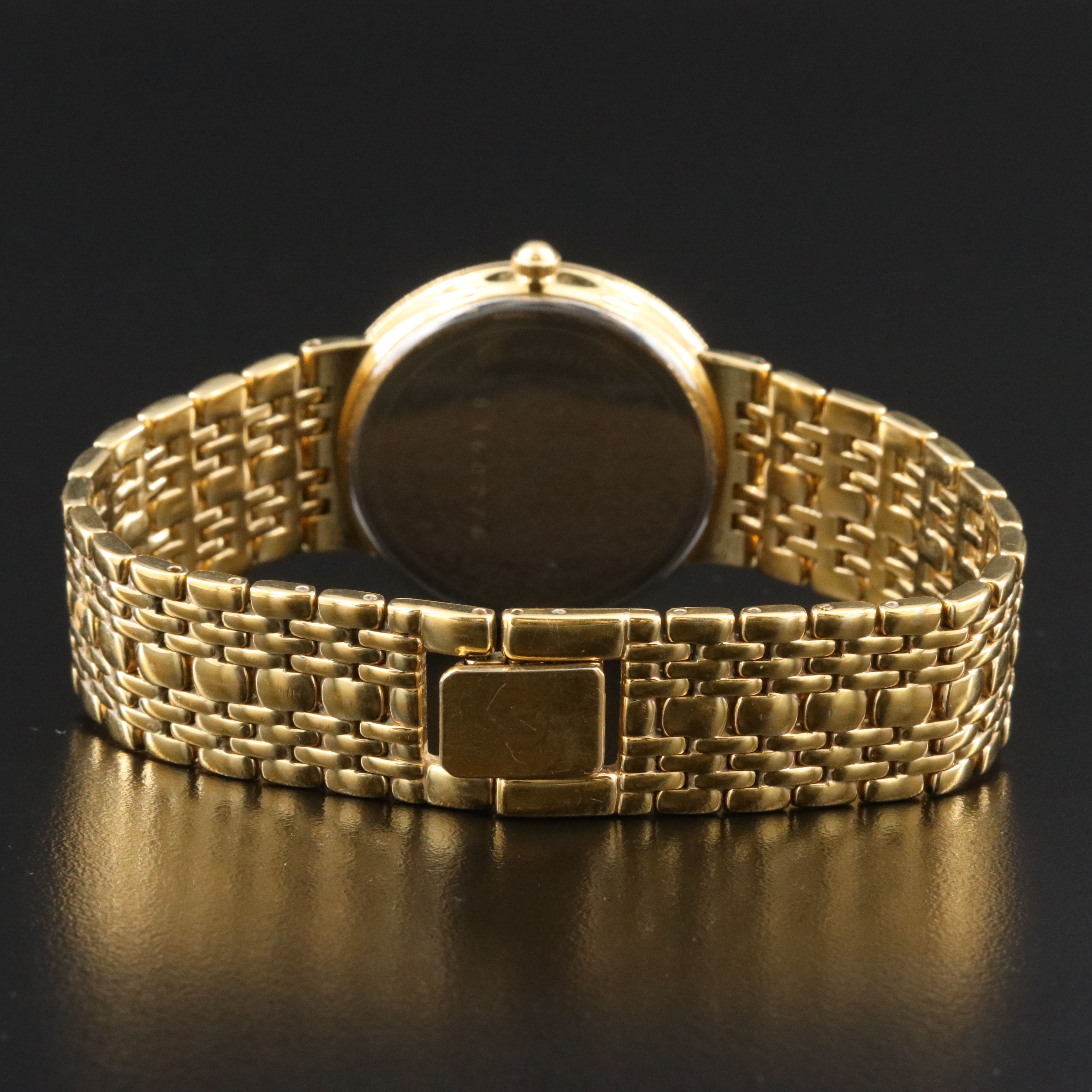 Movado Museum Classic Gold-Tone Swiss Quartz Watch with Black Dial