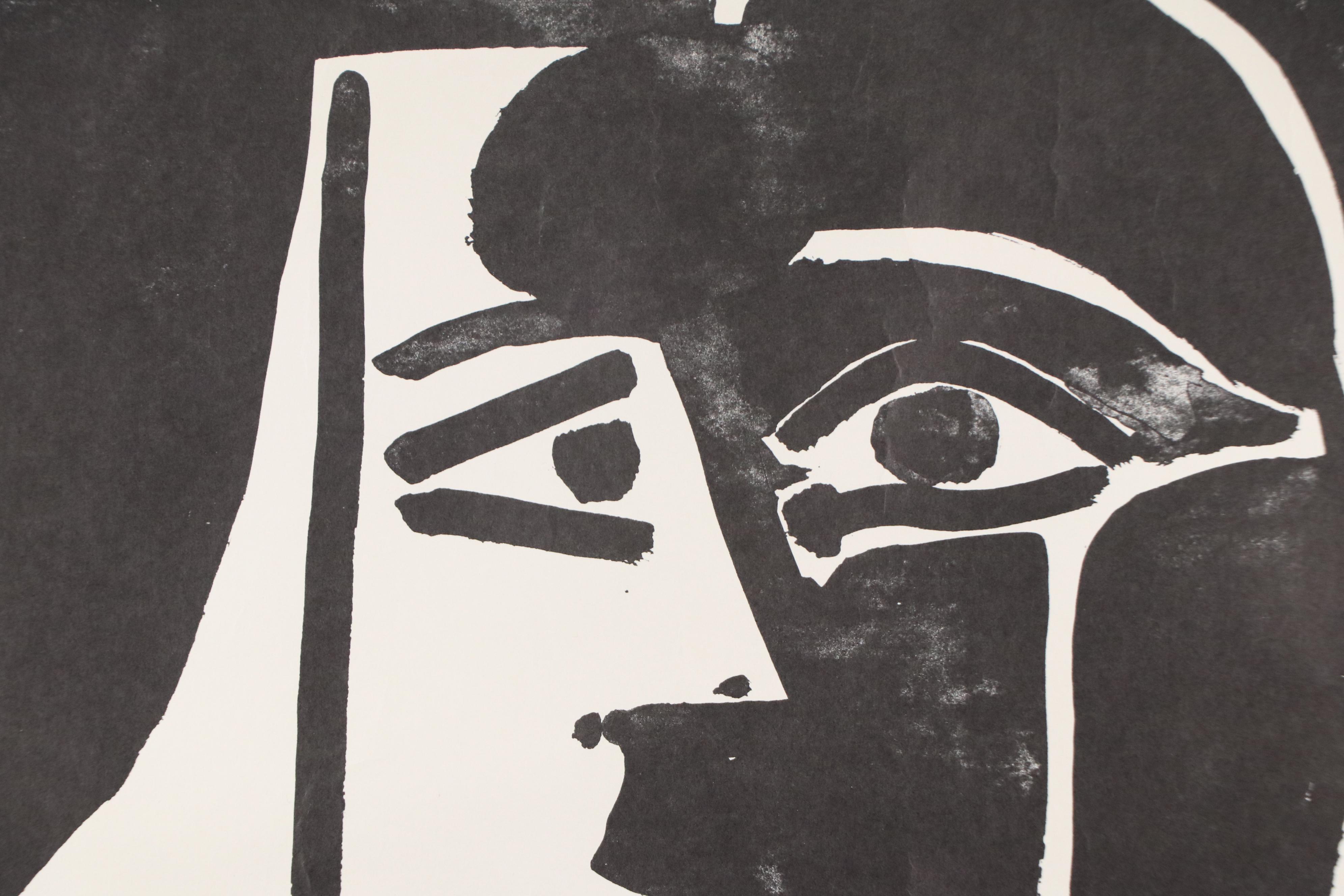 After Pablo Picasso Screenprinted Halftone Poster "The Kiss"