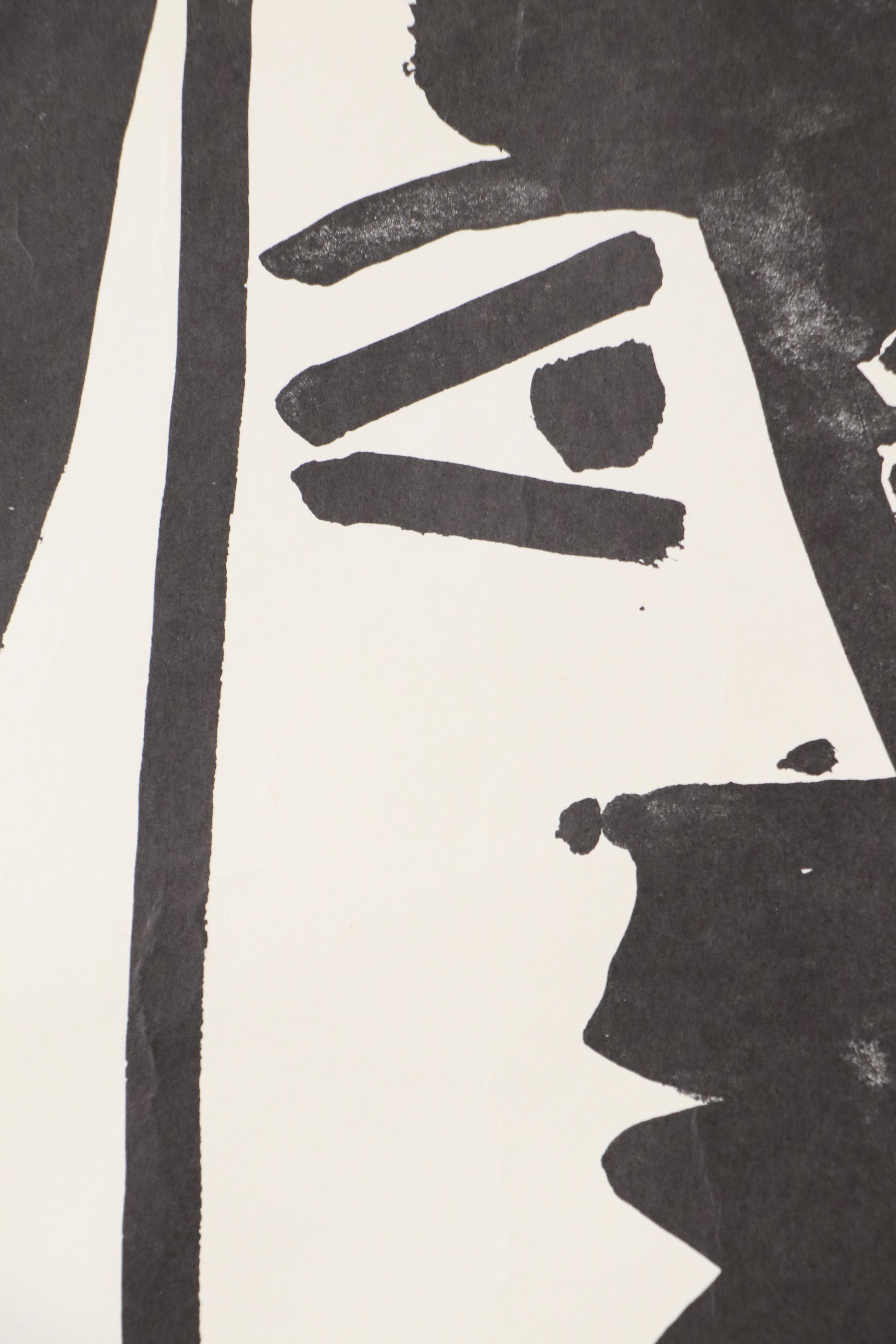 After Pablo Picasso Screenprinted Halftone Poster "The Kiss"