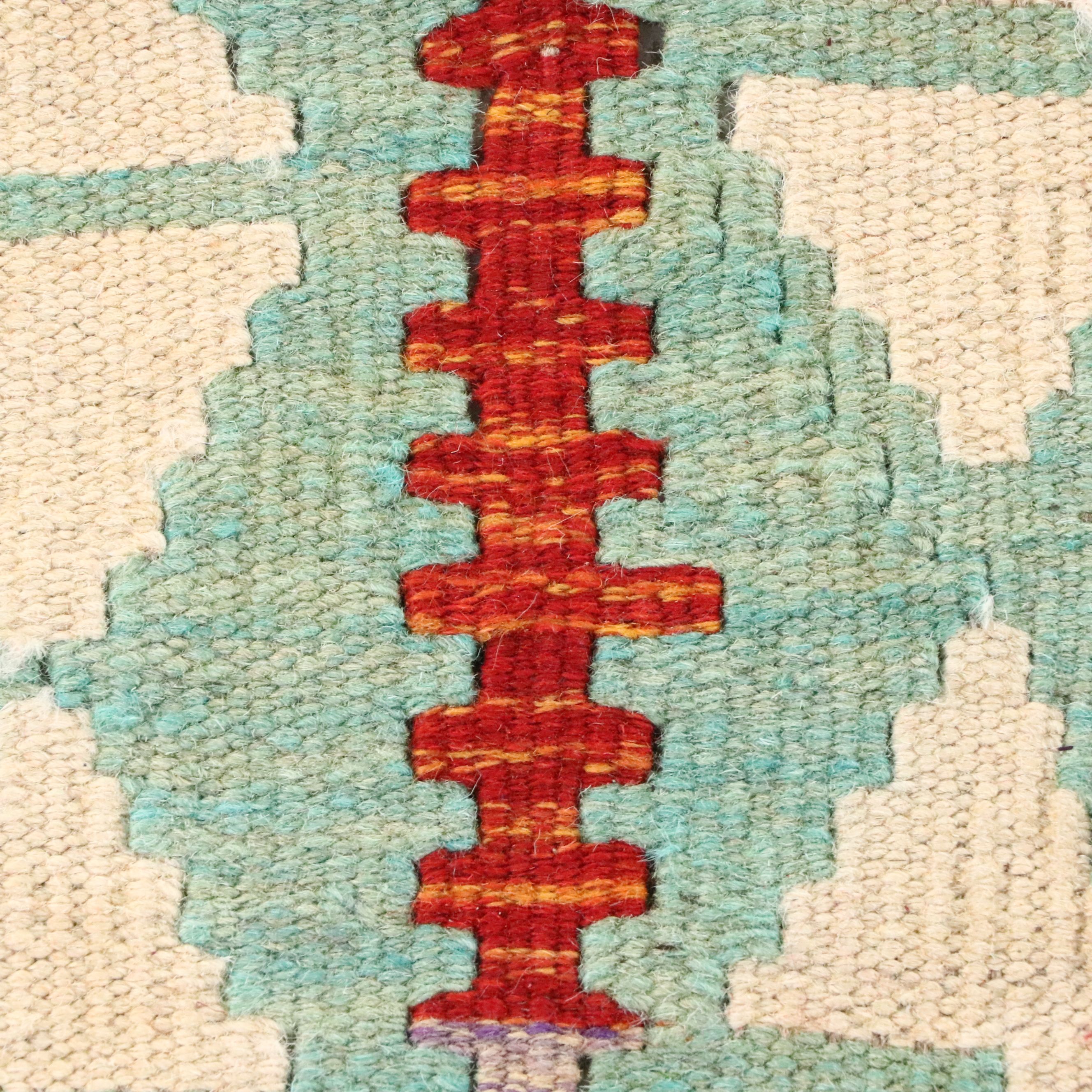 2'10 x 9'8 Handwoven Pakistani Kilim Carpet Runner