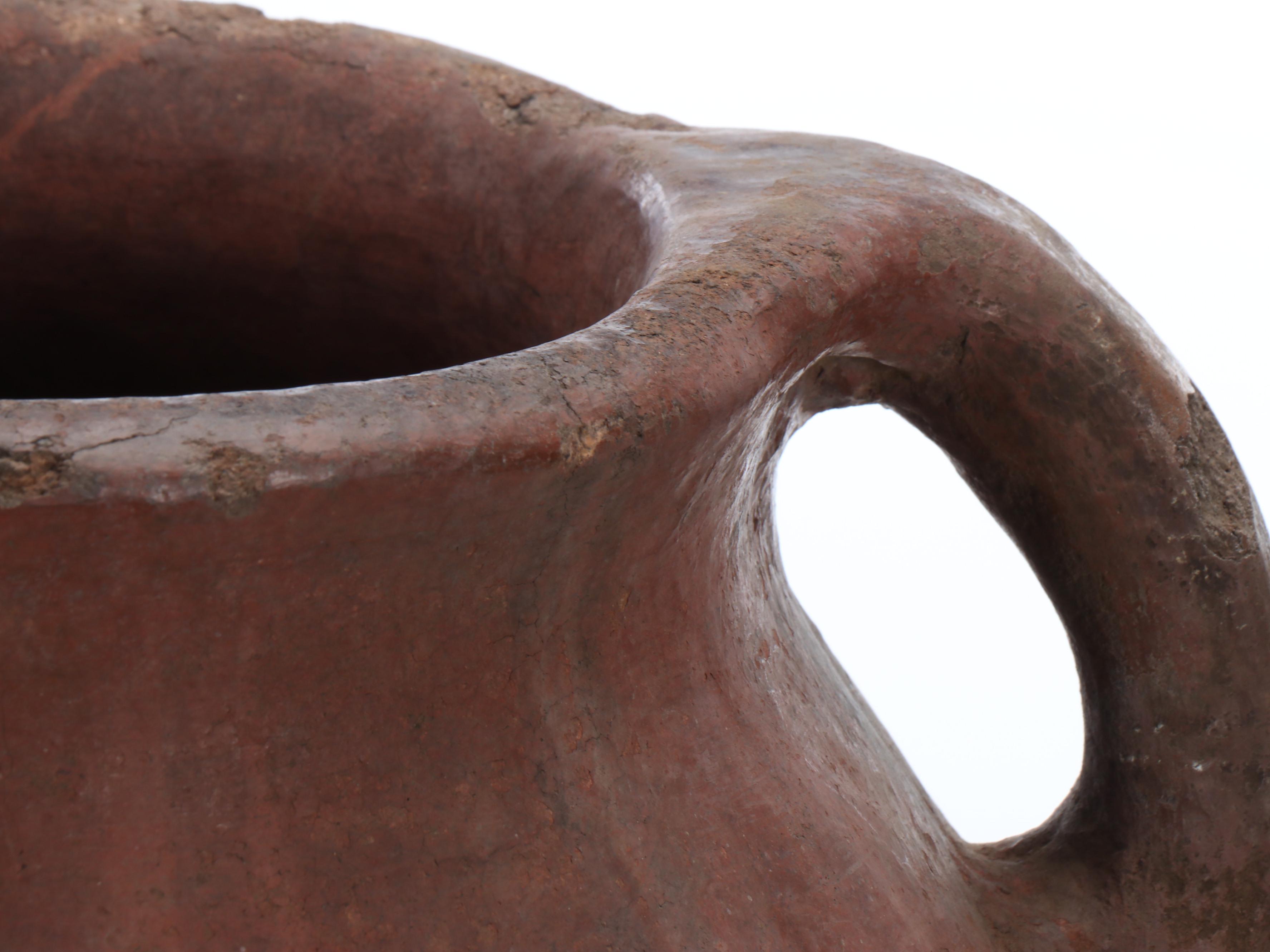 Ceramic Handled Floor Vase