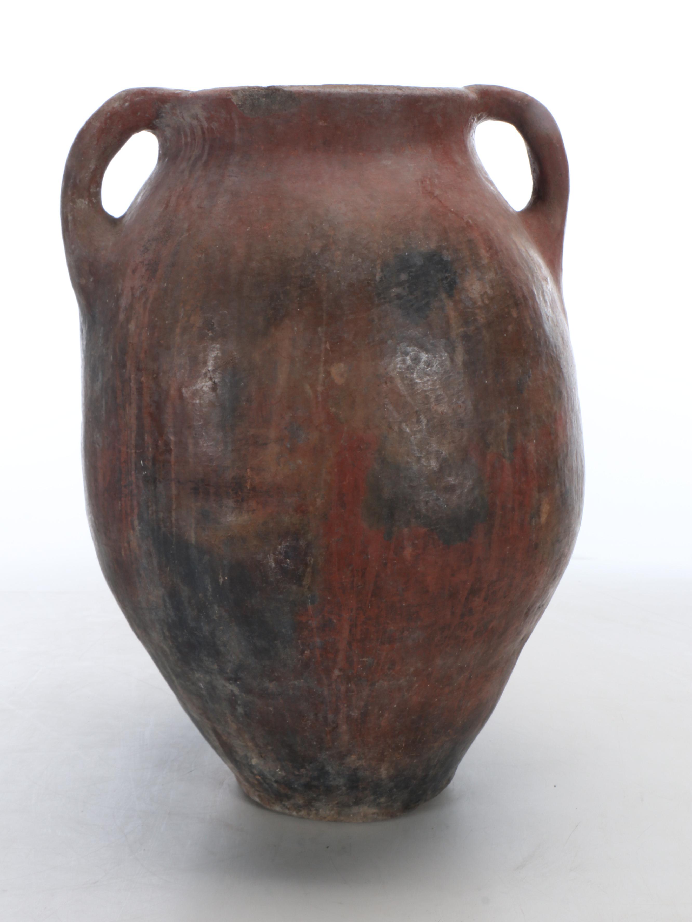 Ceramic Handled Floor Vase