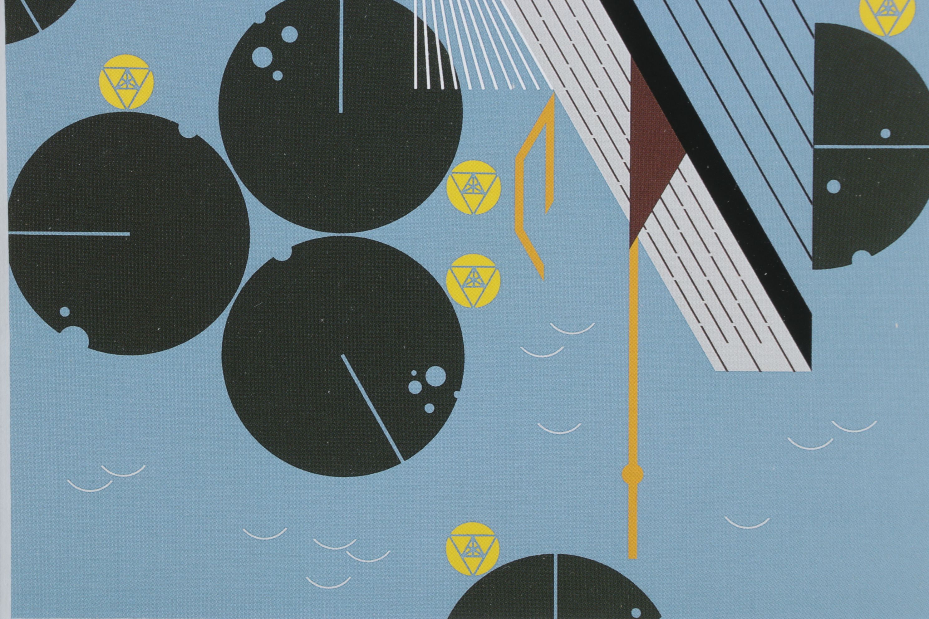 Offset Lithograph After Charley Harper "Herondipity", 1985