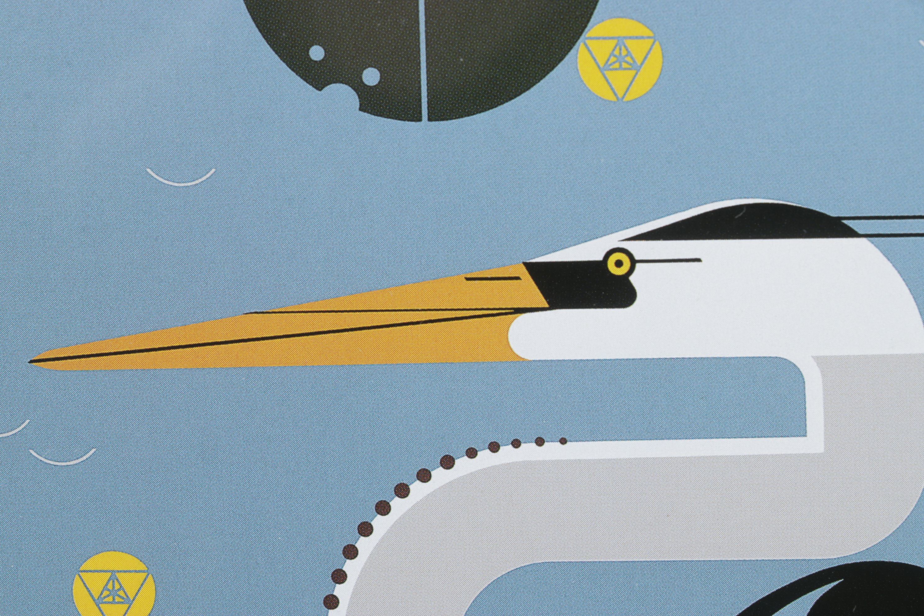 Offset Lithograph After Charley Harper "Herondipity", 1985