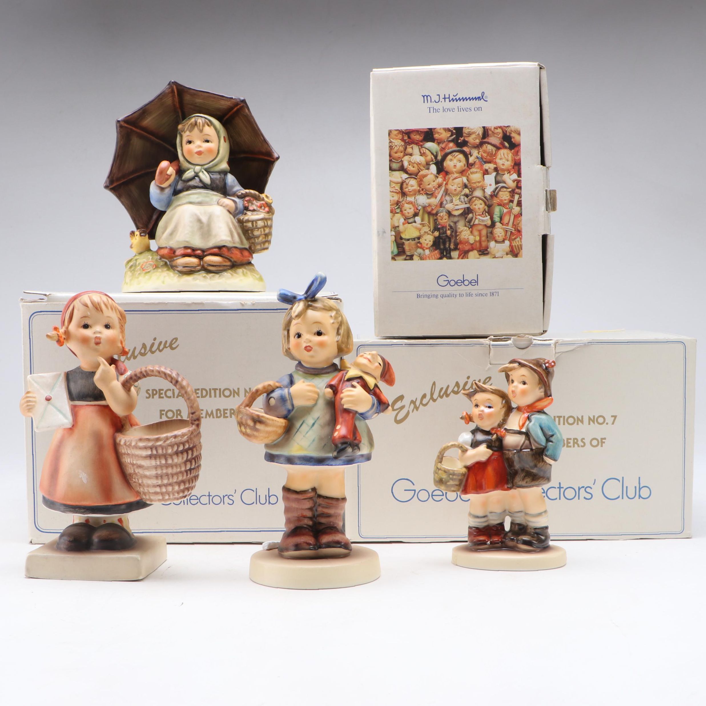 Goebel Collector's Club "Smiling Through" and More Porcelain Hummels