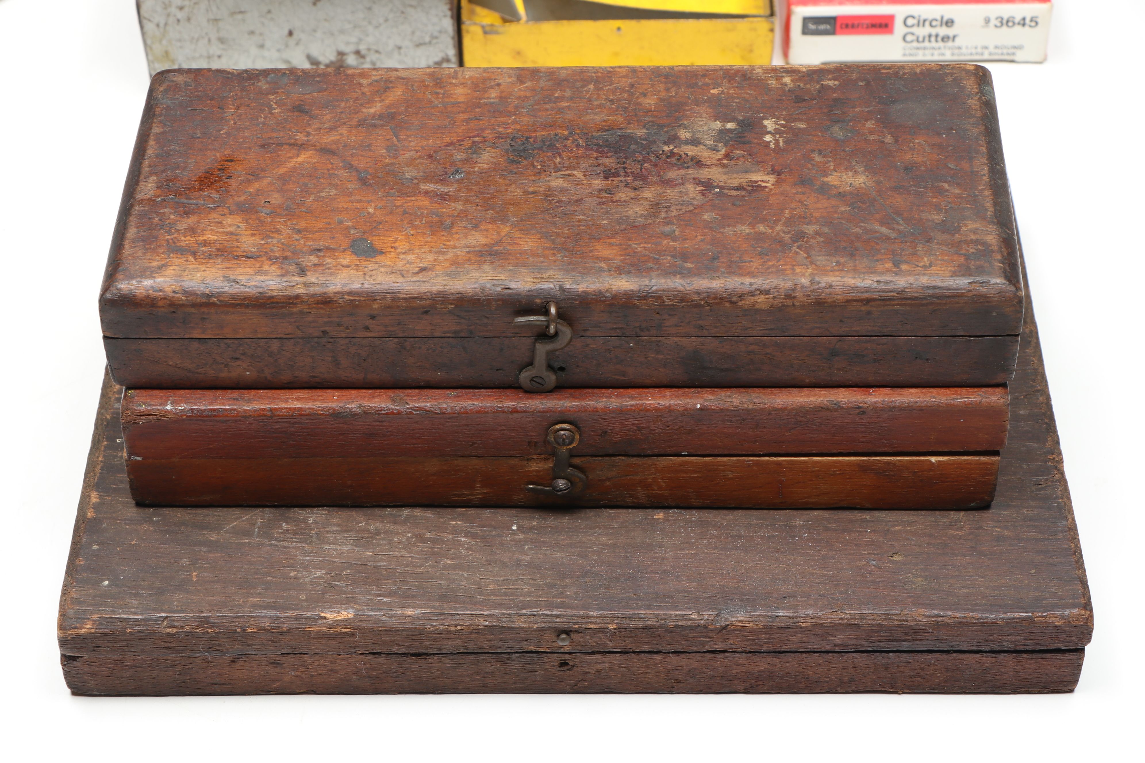 Dayton and Other Drill Bits, and Cases with Eagle and Copper Oil Cans