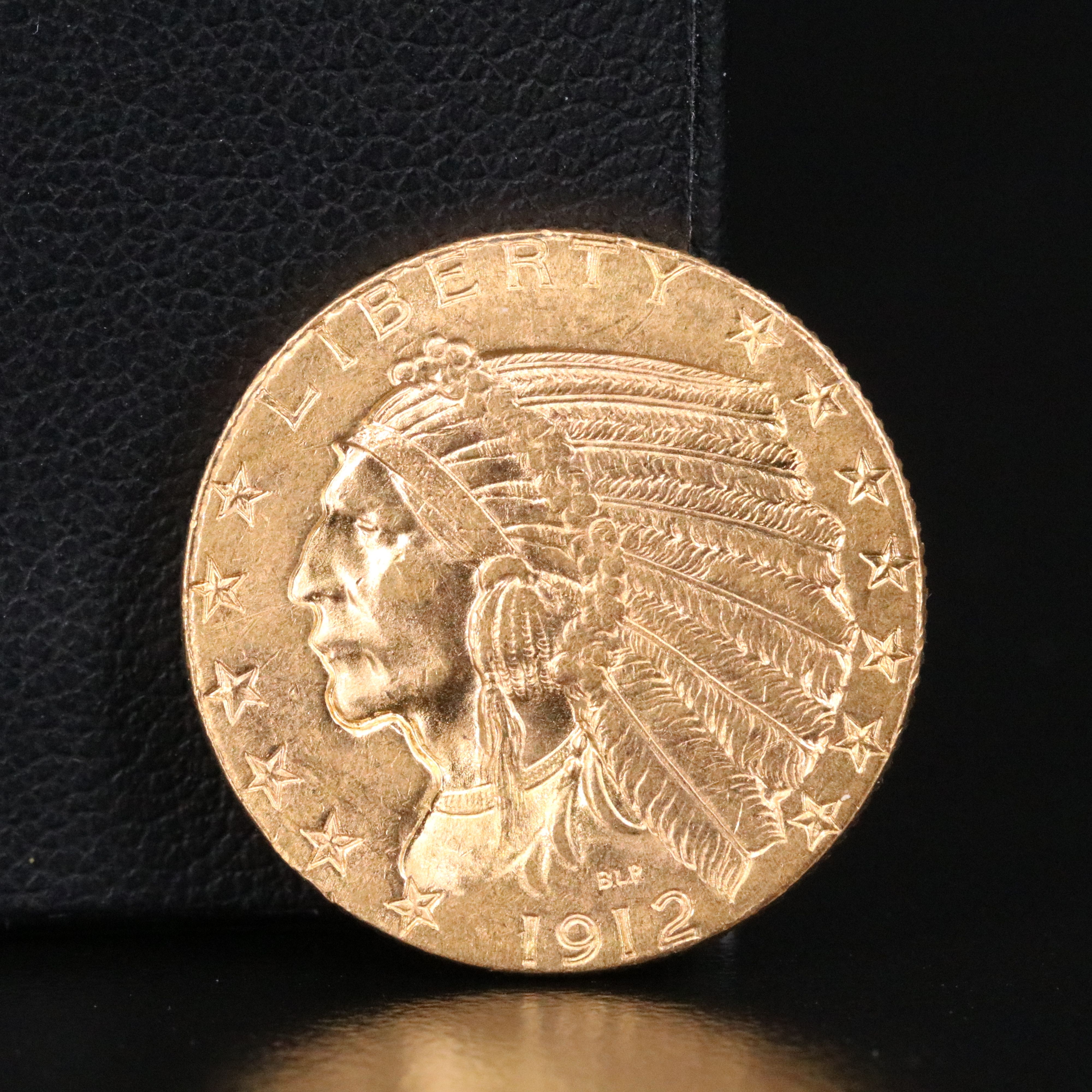 1912 Indian Head $5 Gold Half Eagle