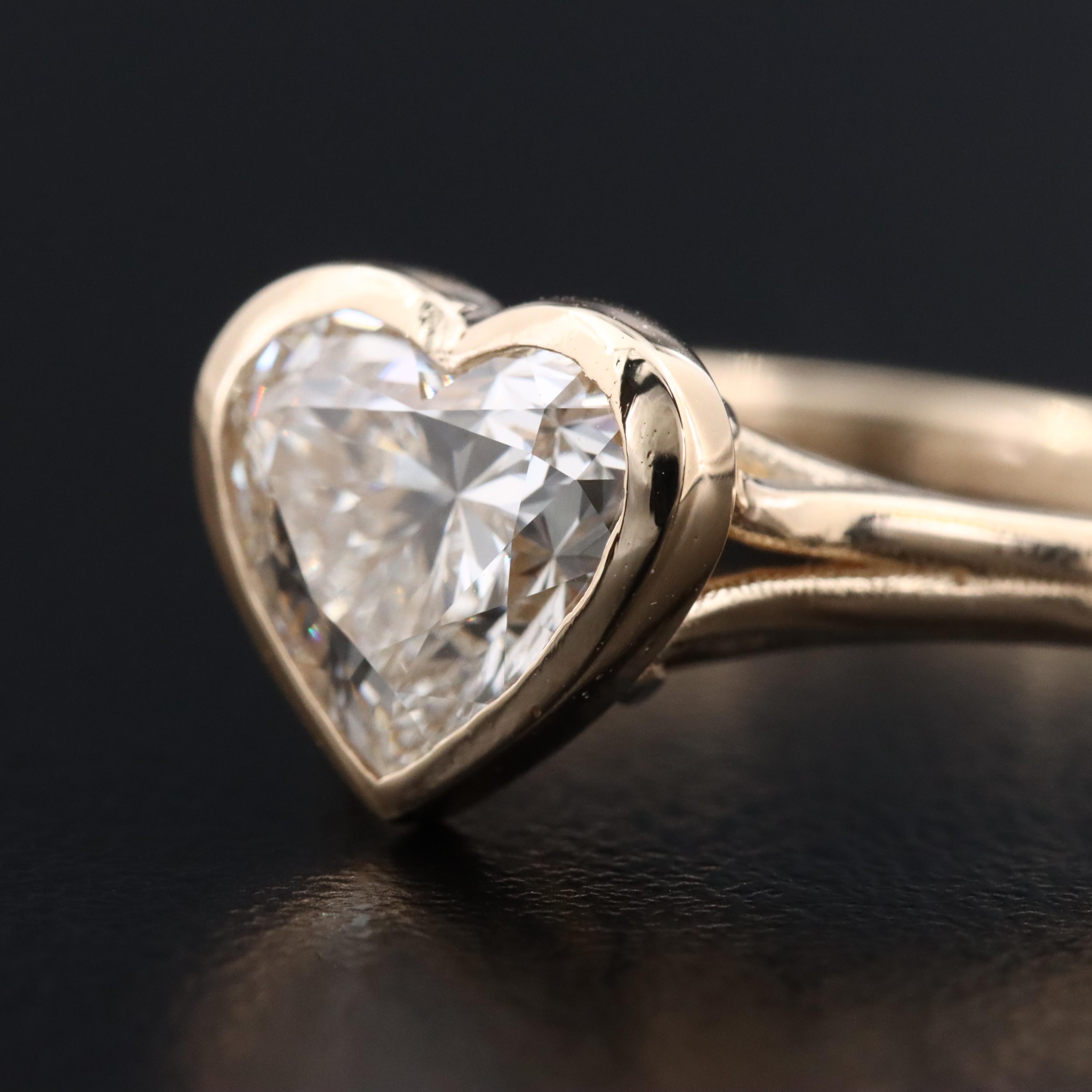 14K 2.06 CT Lab Grown Diamond Solitaire Ring with IGI Report