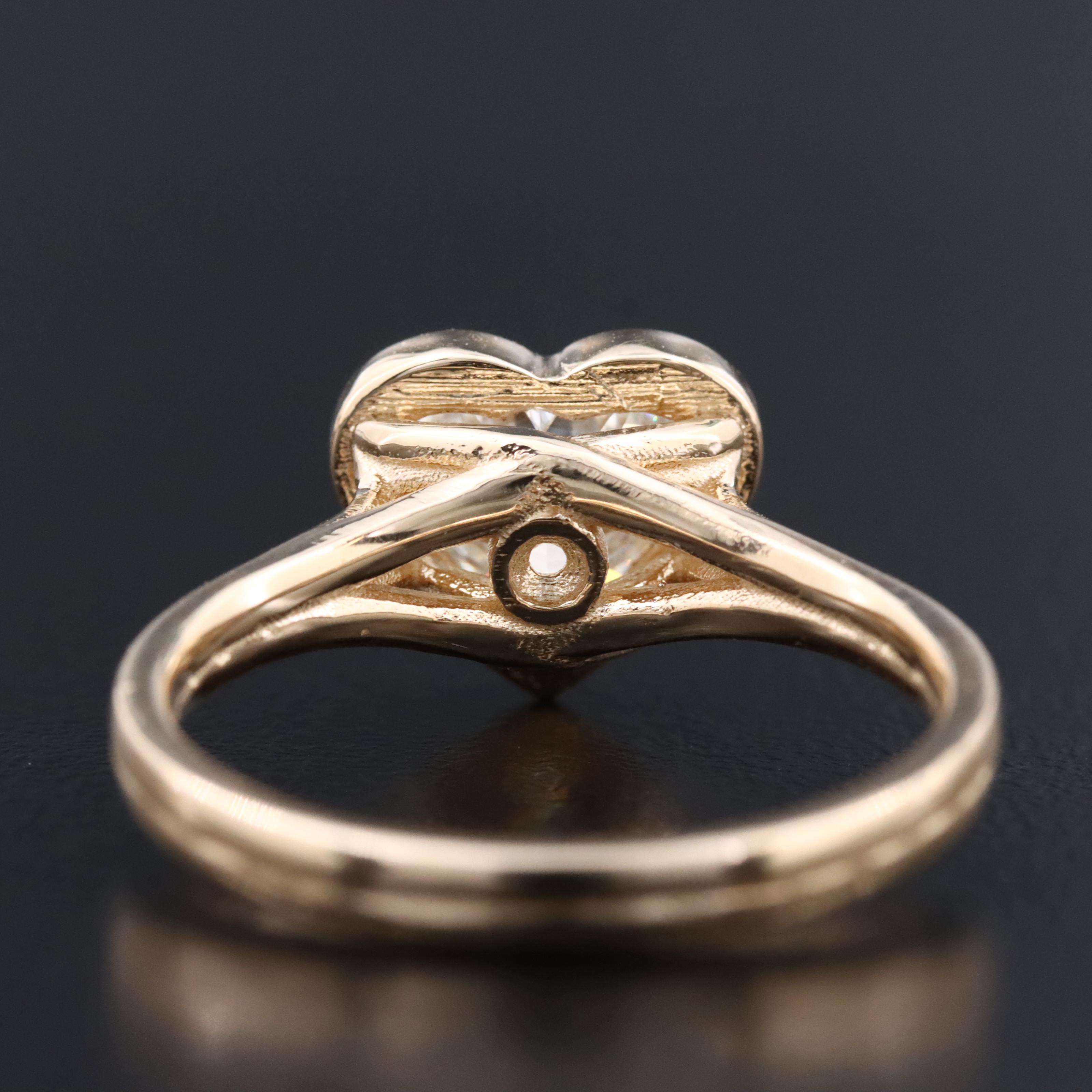 14K 2.06 CT Lab Grown Diamond Solitaire Ring with IGI Report