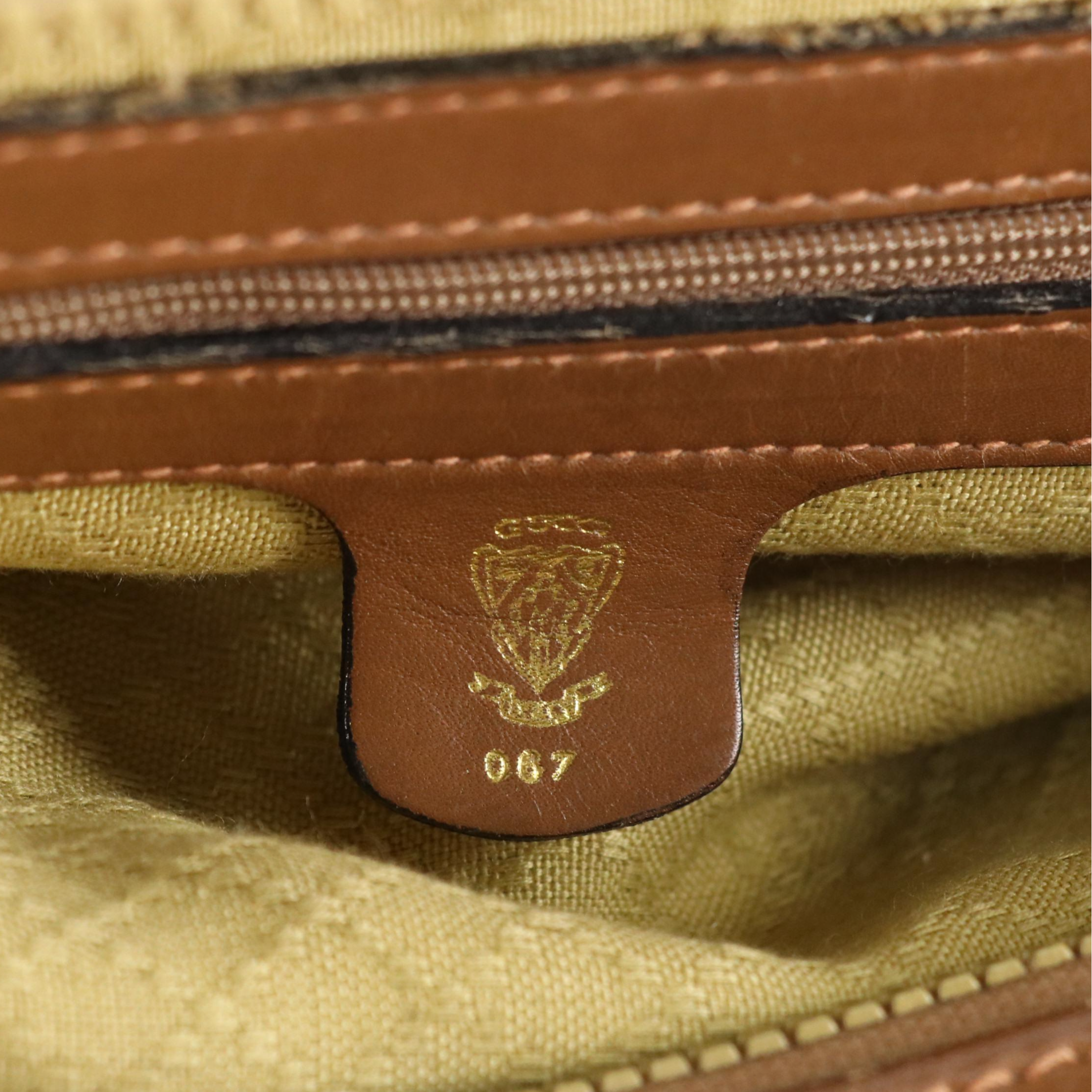 Gucci Web Stripe Boston Bag in Nylon Canvas and Leather, 1970s