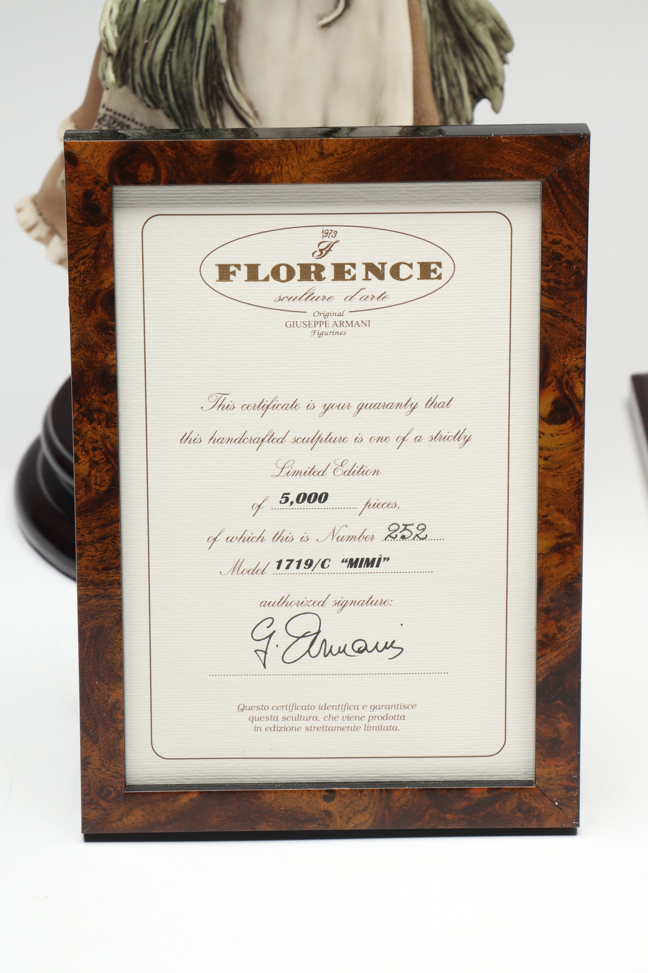 Florence Limited Edition "Mimì" and "Alessandra" Porcelain Figures