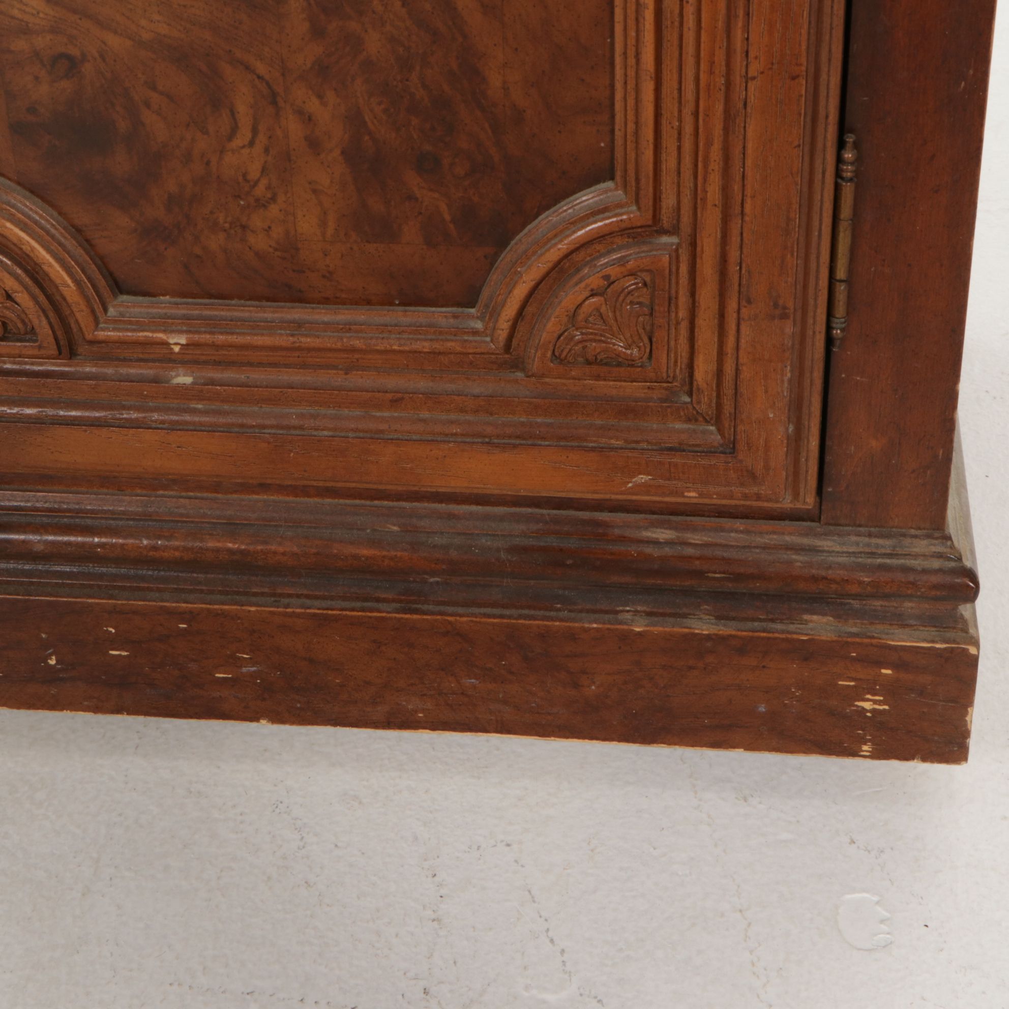 Wood Grain Finished Flip-Top Server, Late 20th Century