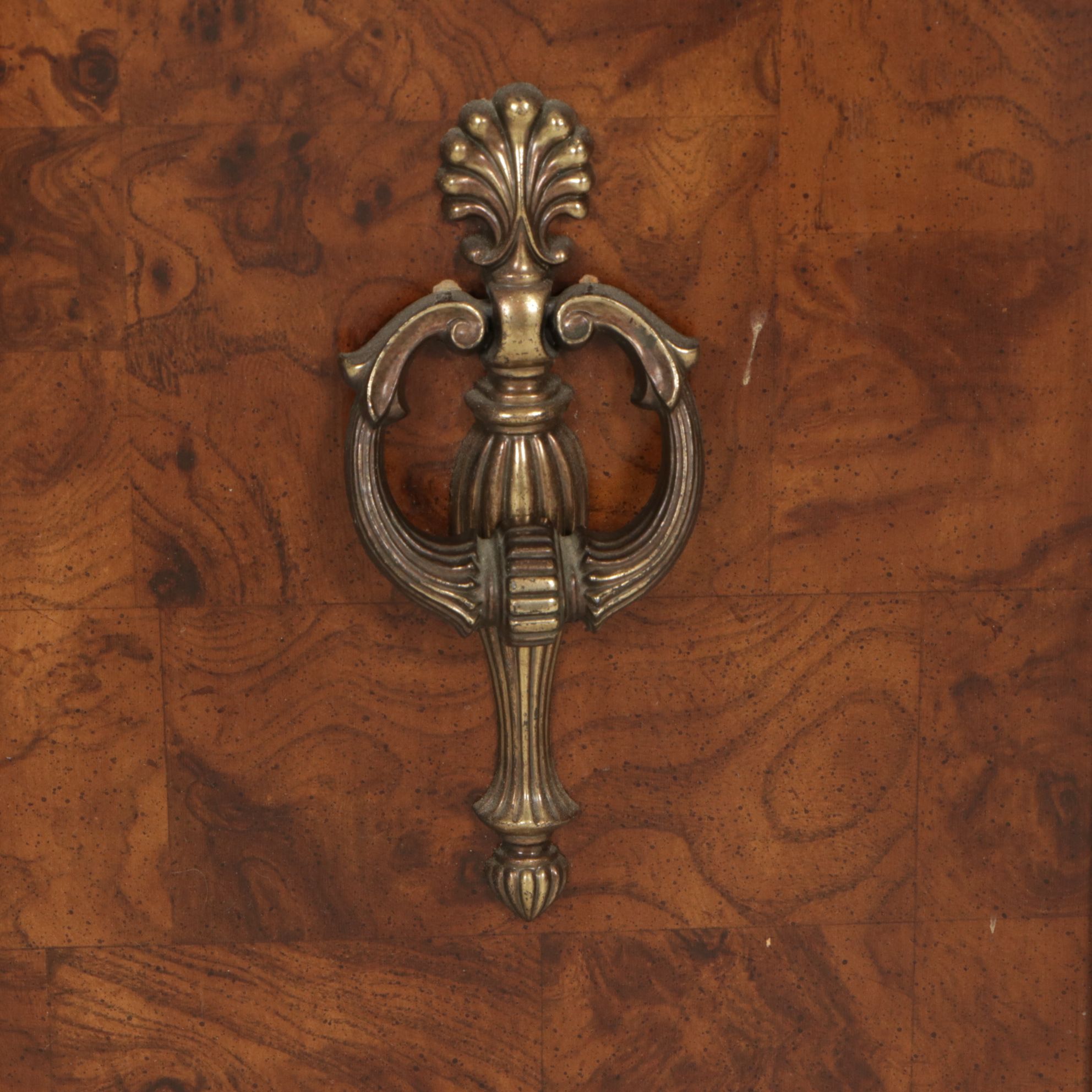 Wood Grain Finished Flip-Top Server, Late 20th Century