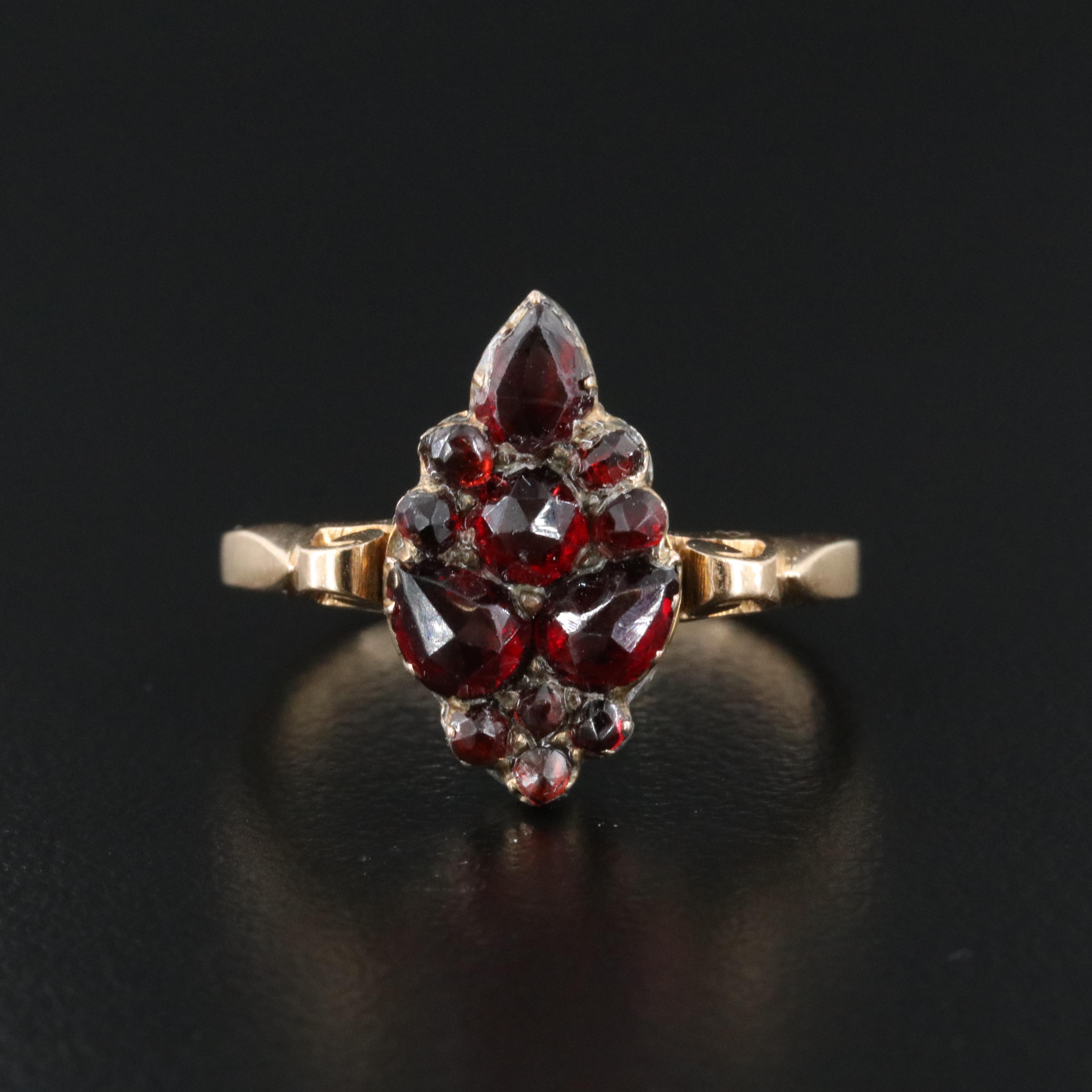 14K Garnet Ring