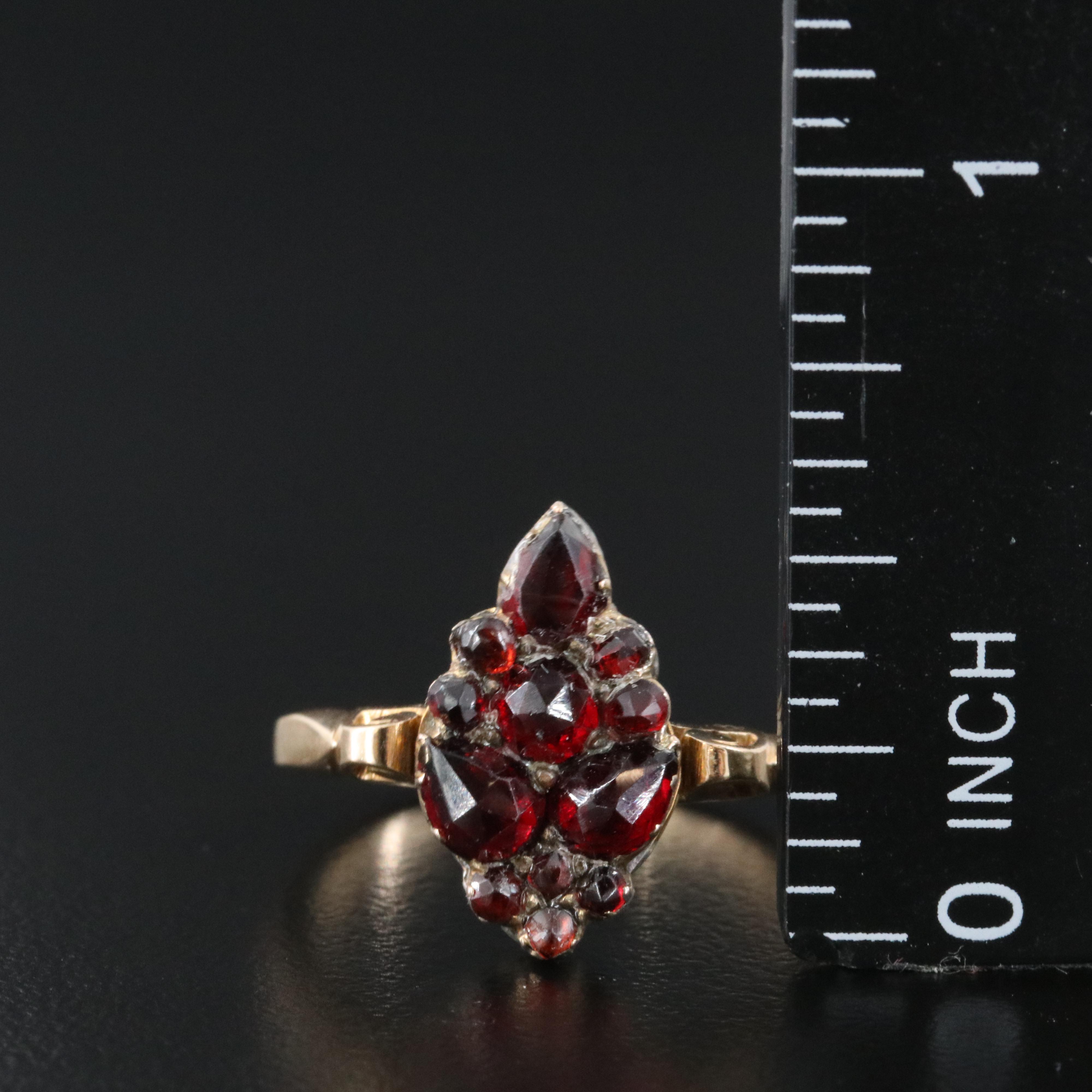 14K Garnet Ring