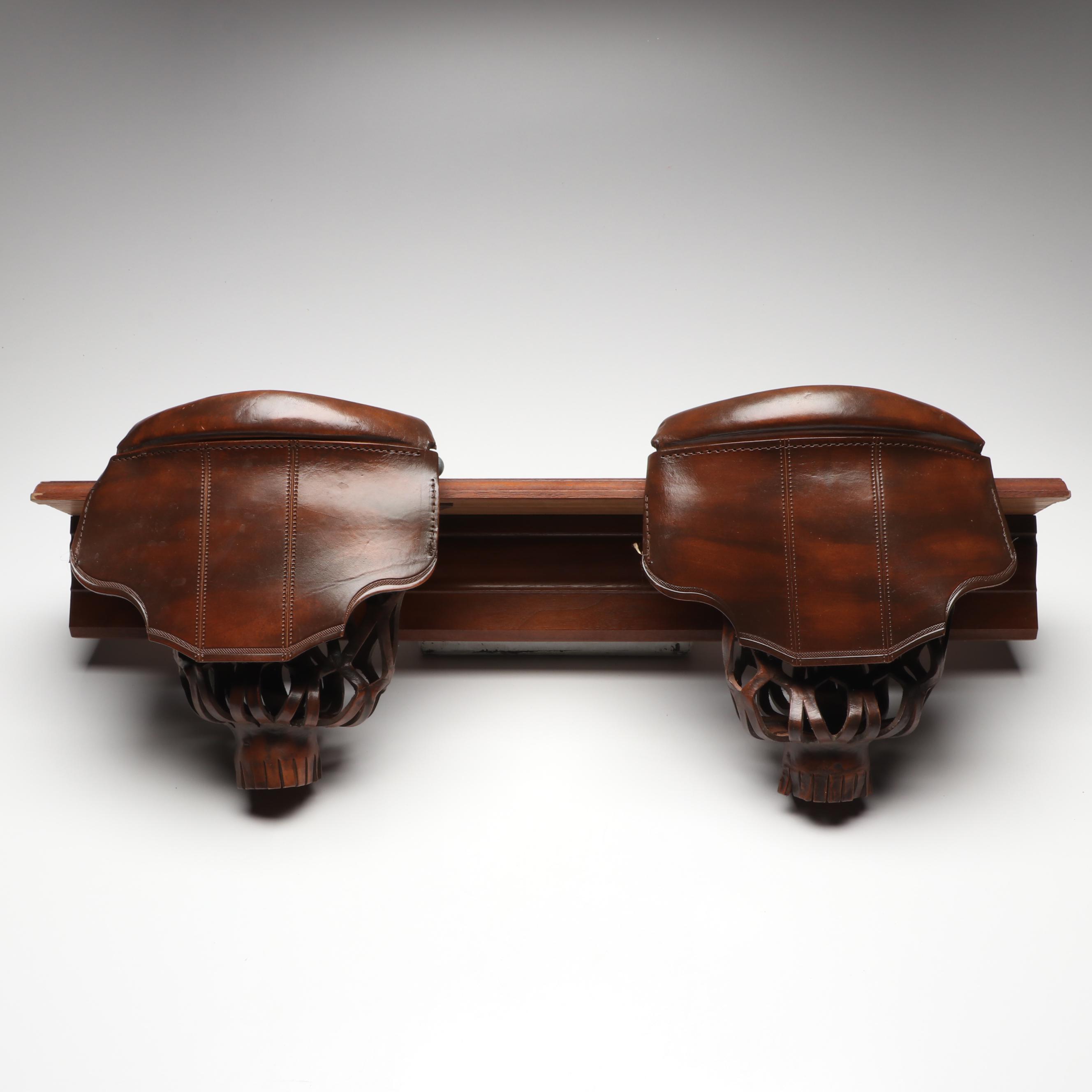 Mounted Leather Pool Table Pockets