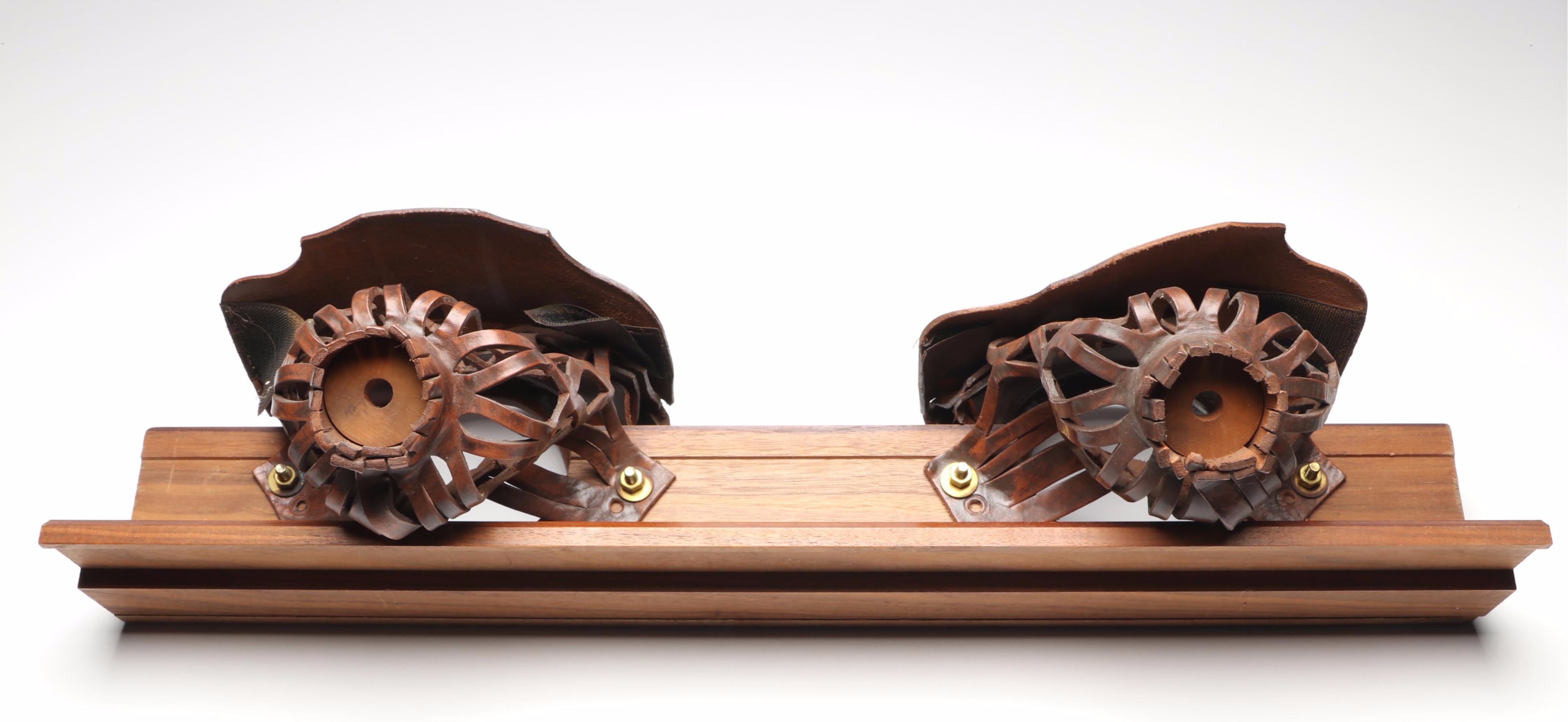 Mounted Leather Pool Table Pockets