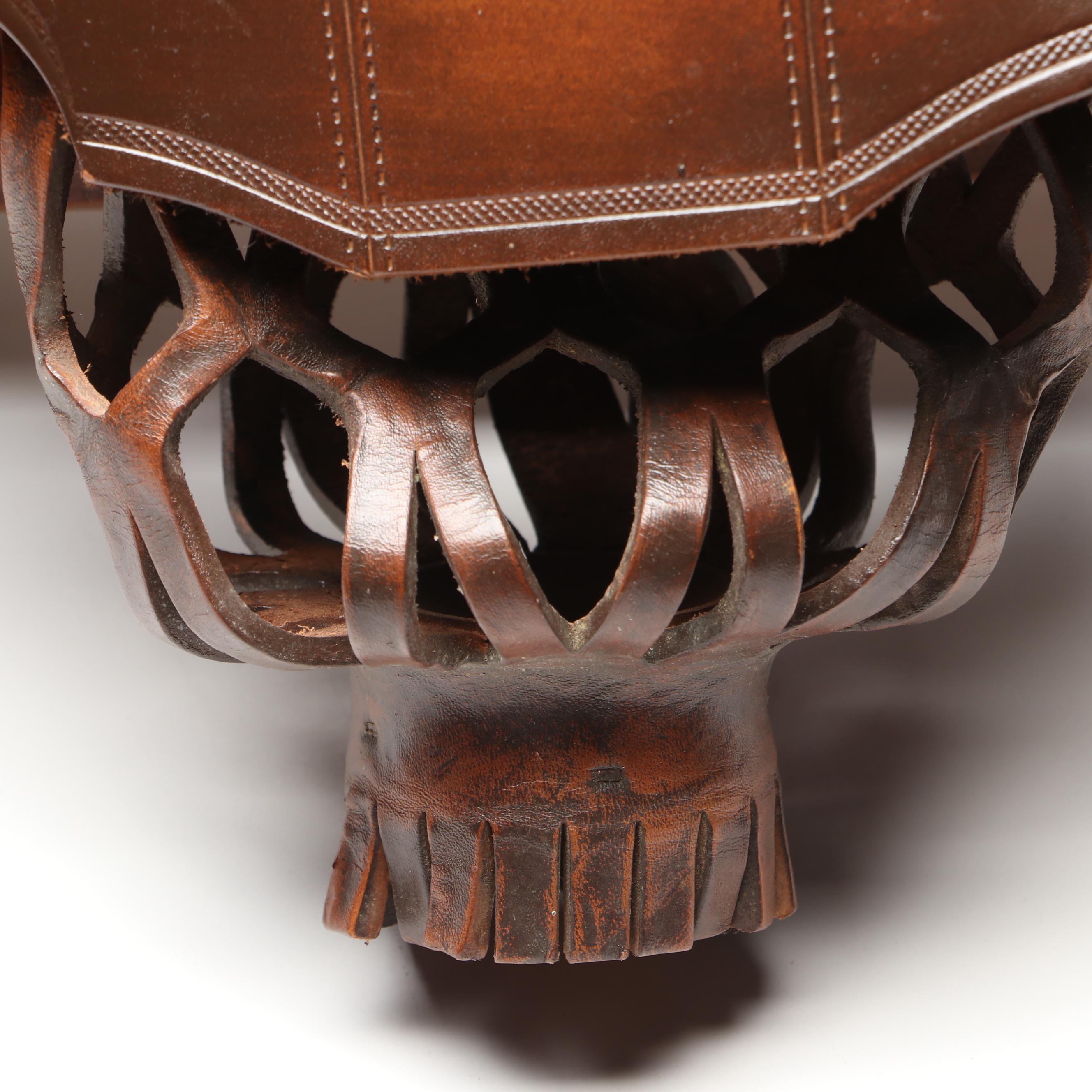 Mounted Leather Pool Table Pockets