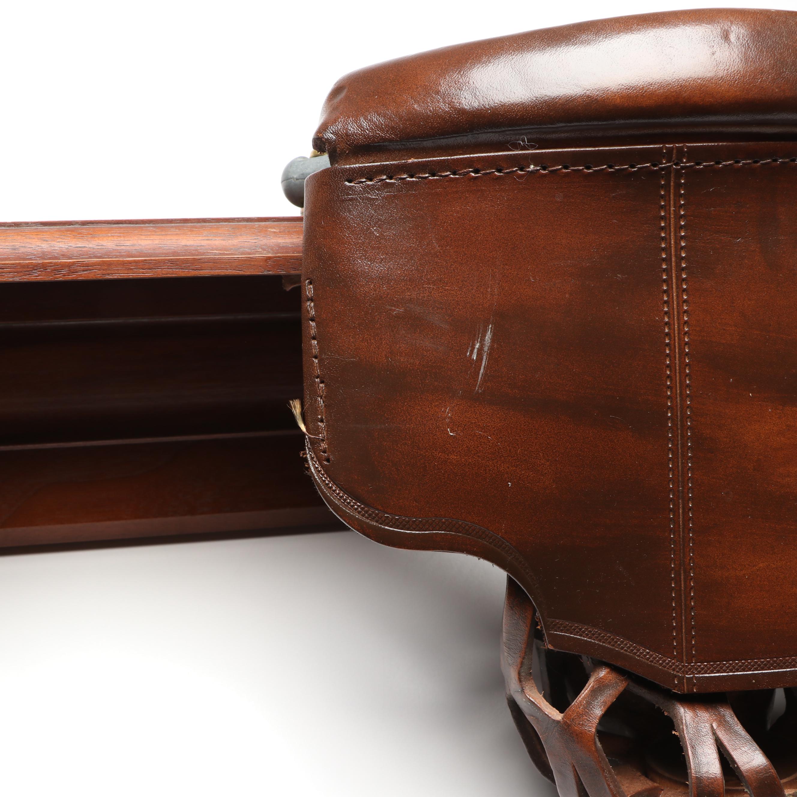 Mounted Leather Pool Table Pockets