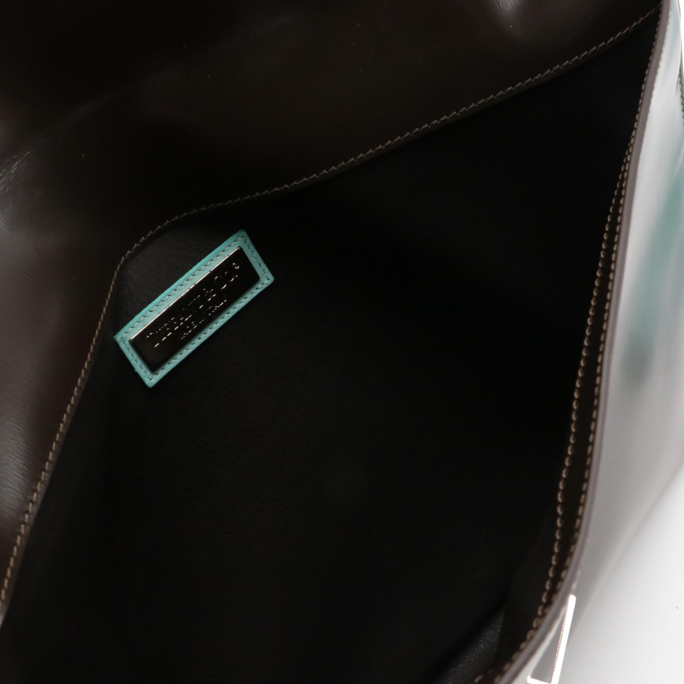 Tiffany & Co. Dark Brown Leather Document Case