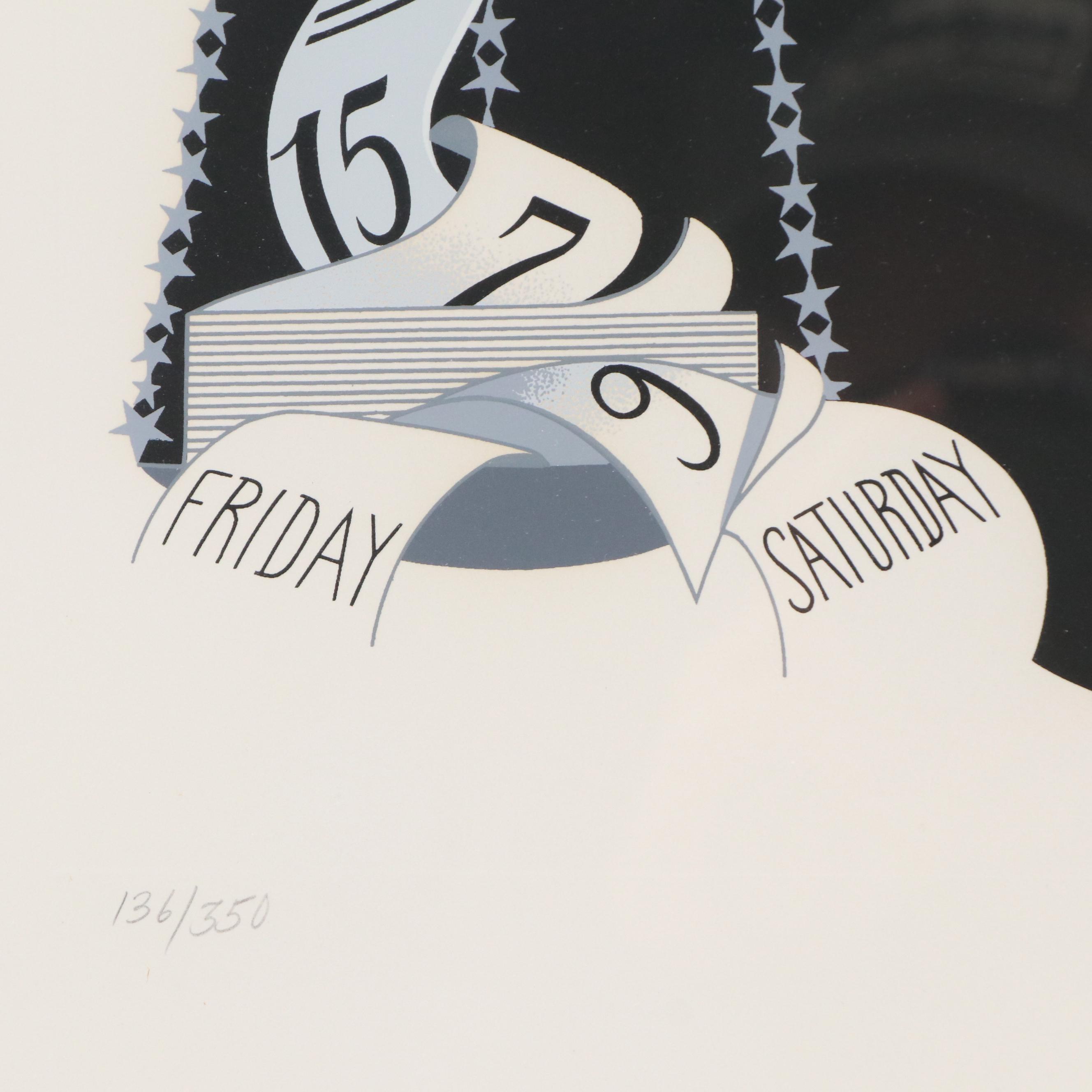 Erté Art Deco Style Serigraph "Libra" from "Zodiac Suite," 1982