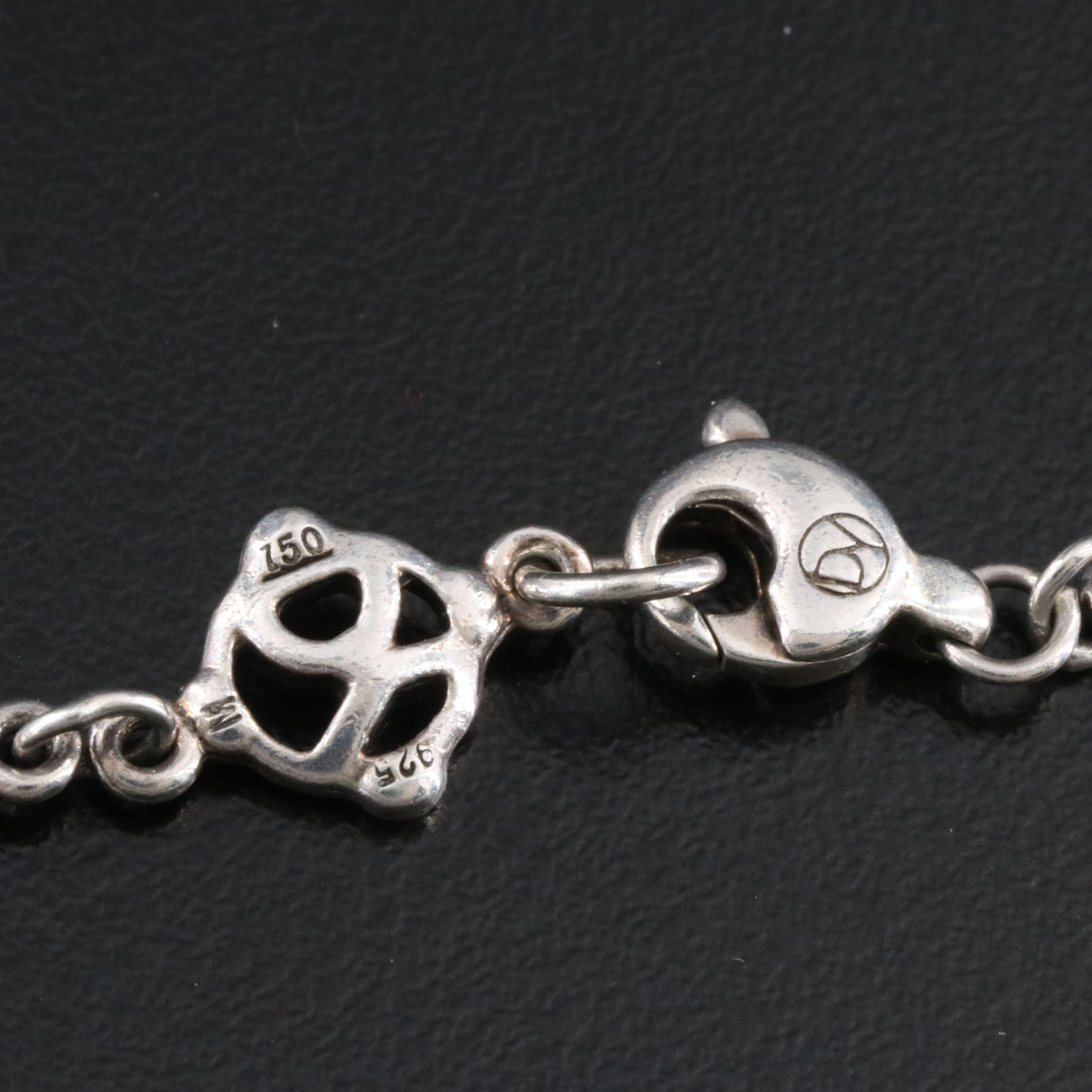 David Yurman Sterling and 18K Logo Chain Necklace