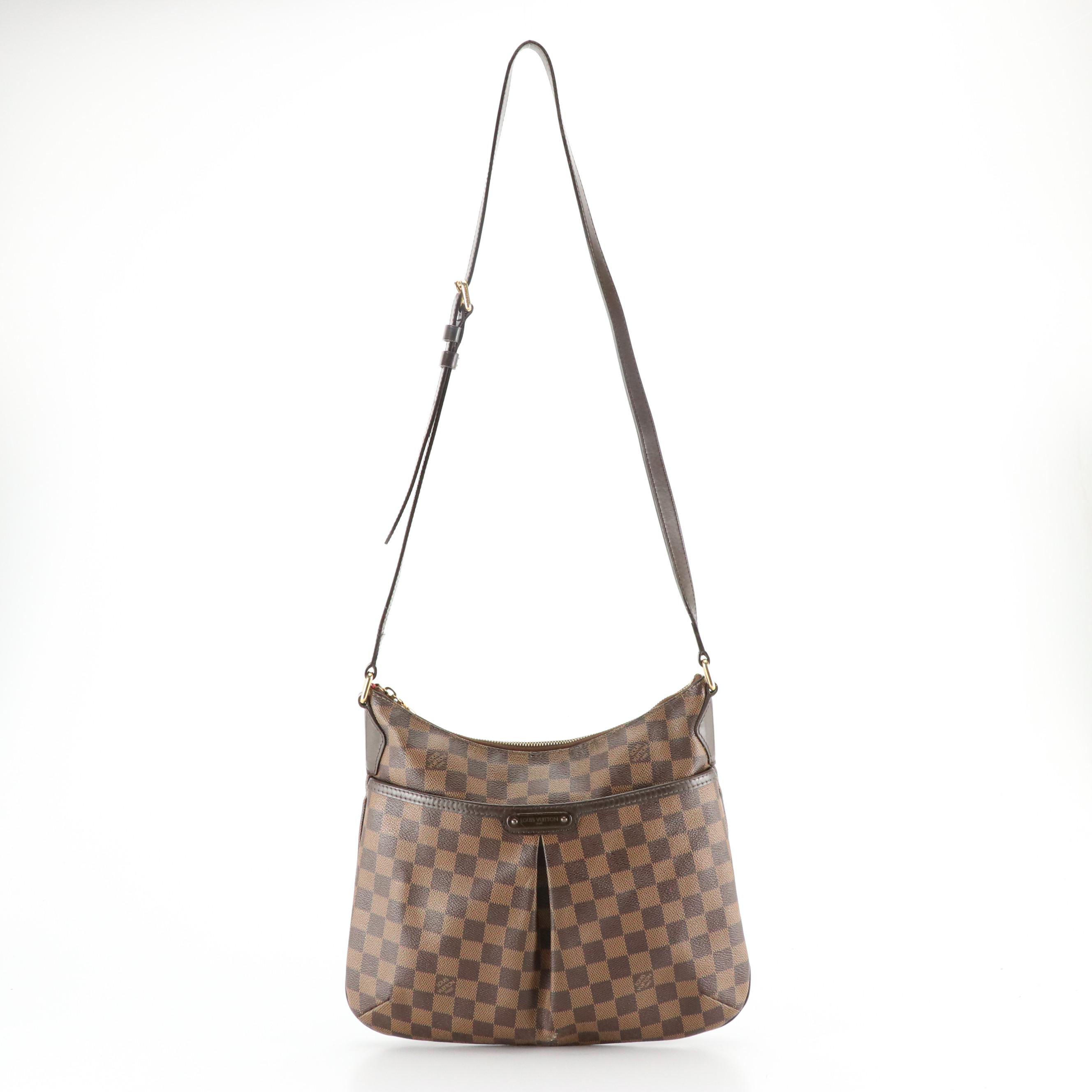 Louis Vuitton Bloomsbury PM Crossbody Bag in Damier Ebene Canvas and Leather