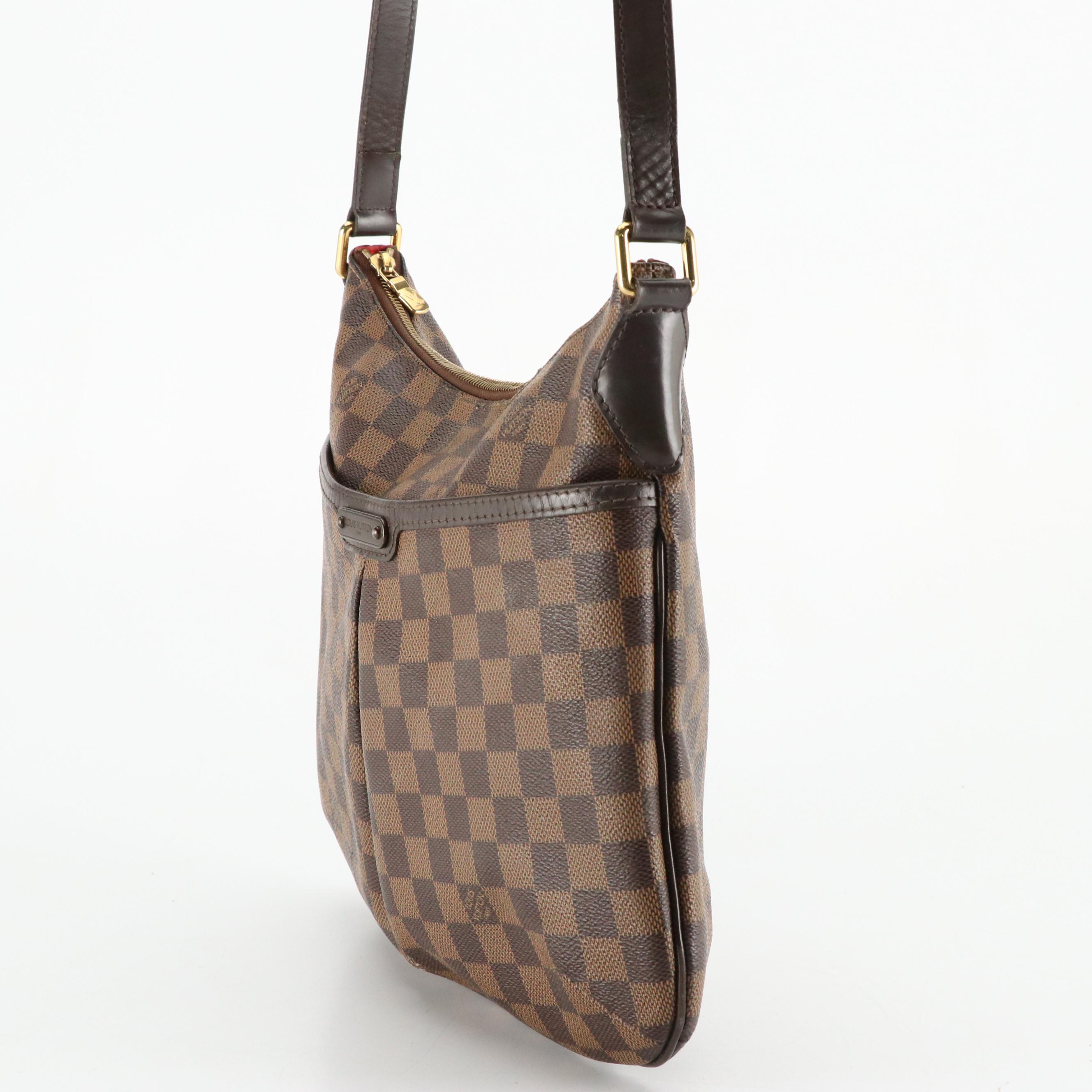 Louis Vuitton Bloomsbury PM Crossbody Bag in Damier Ebene Canvas and Leather