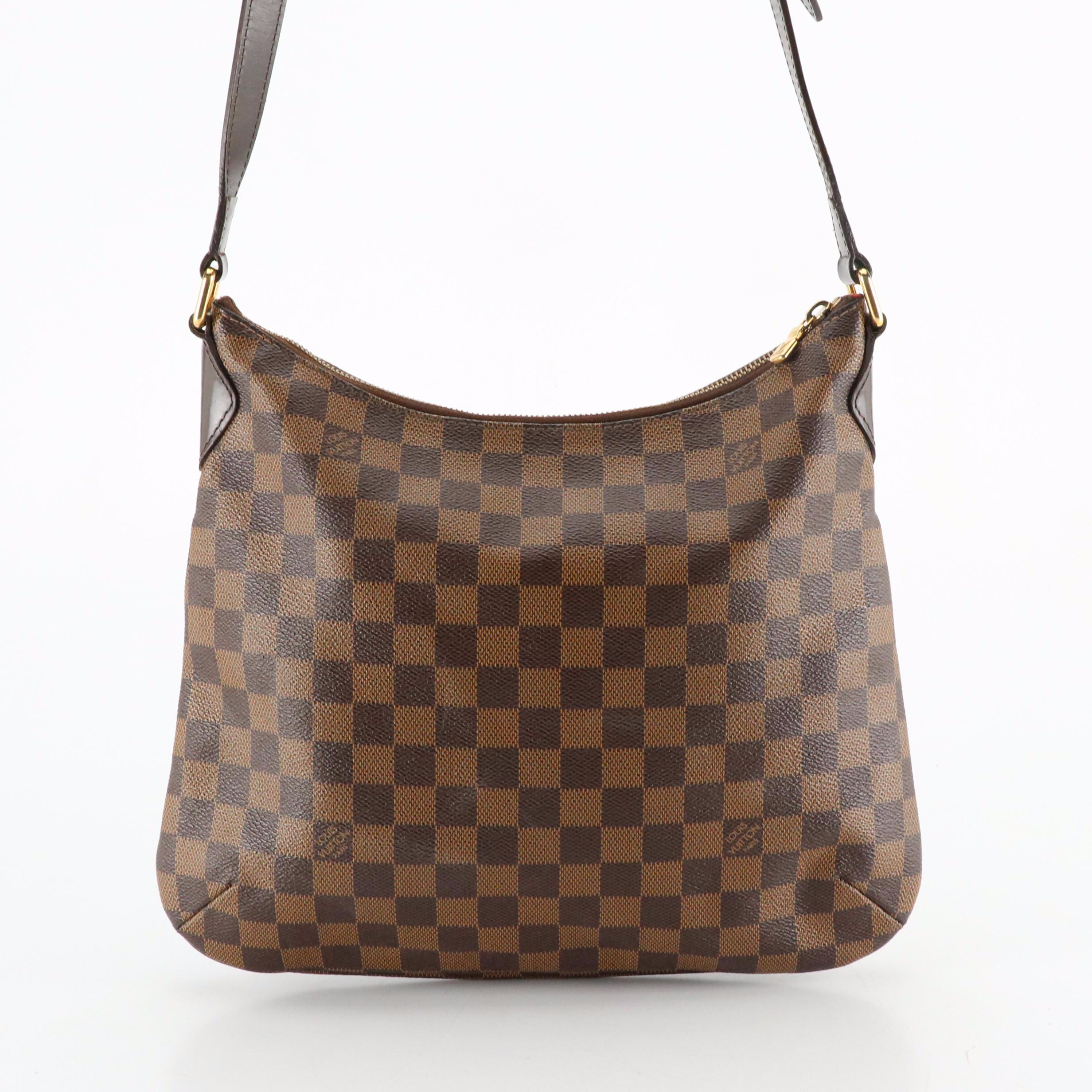 Louis Vuitton Bloomsbury PM Crossbody Bag in Damier Ebene Canvas and Leather