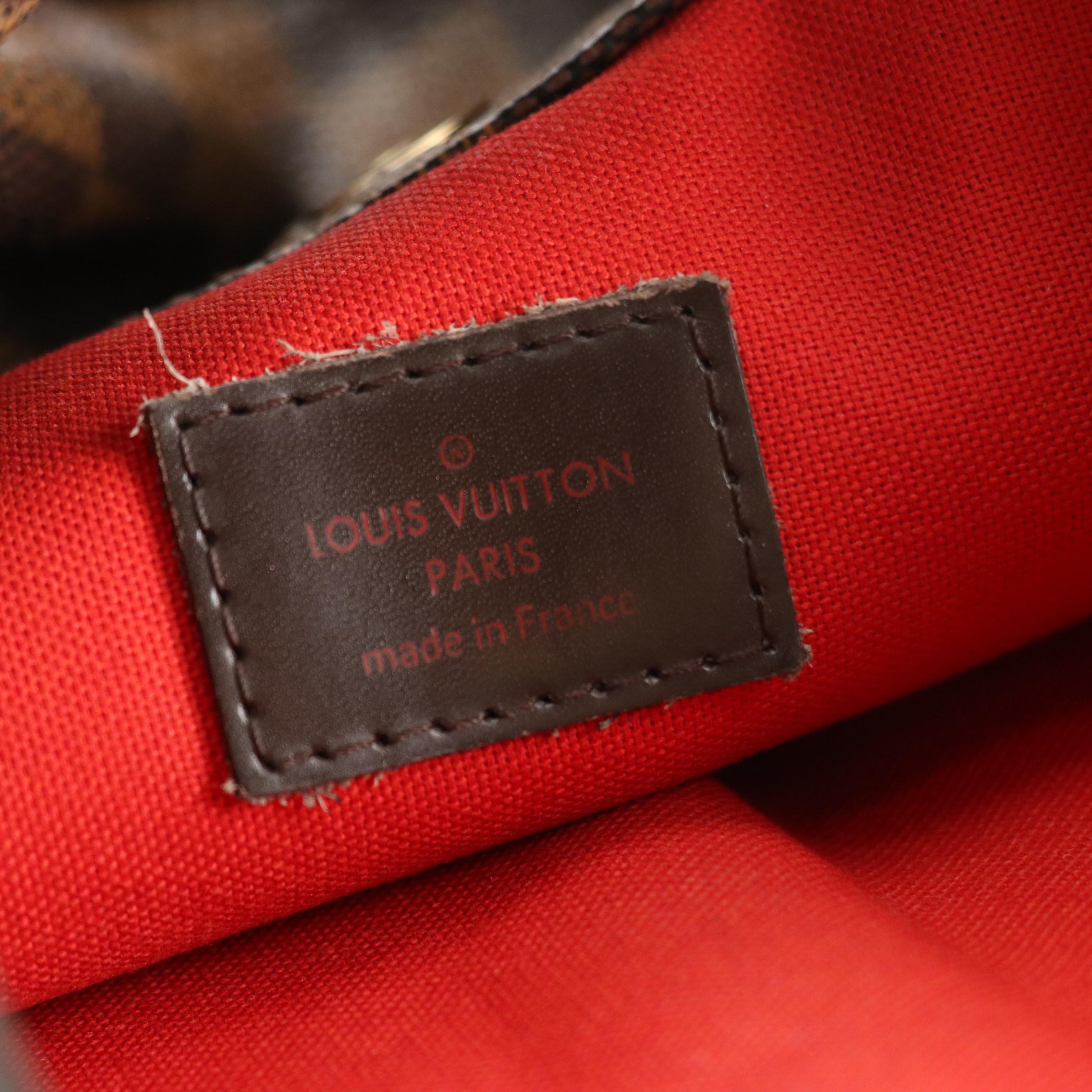 Louis Vuitton Bloomsbury PM Crossbody Bag in Damier Ebene Canvas and Leather