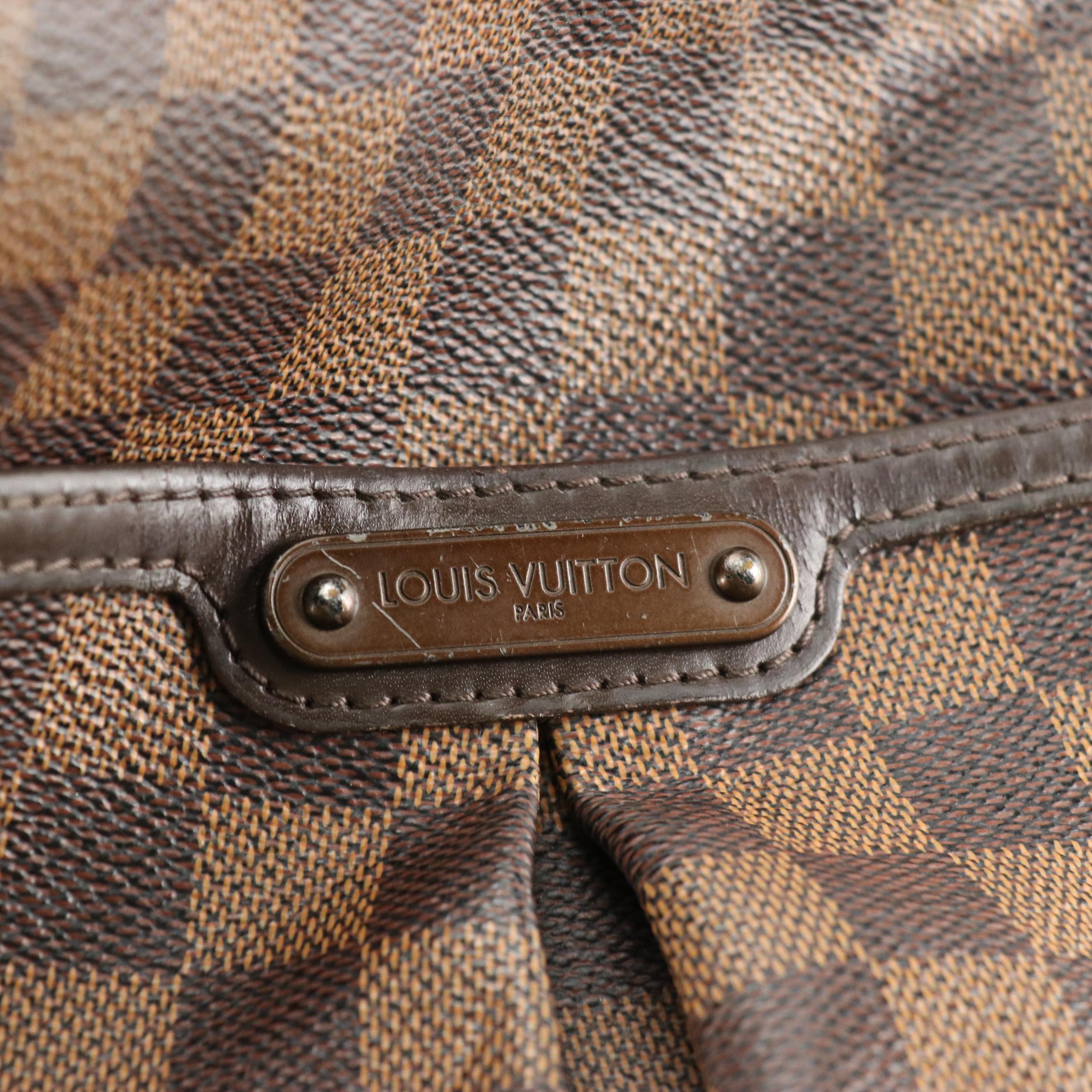 Louis Vuitton Bloomsbury PM Crossbody Bag in Damier Ebene Canvas and Leather