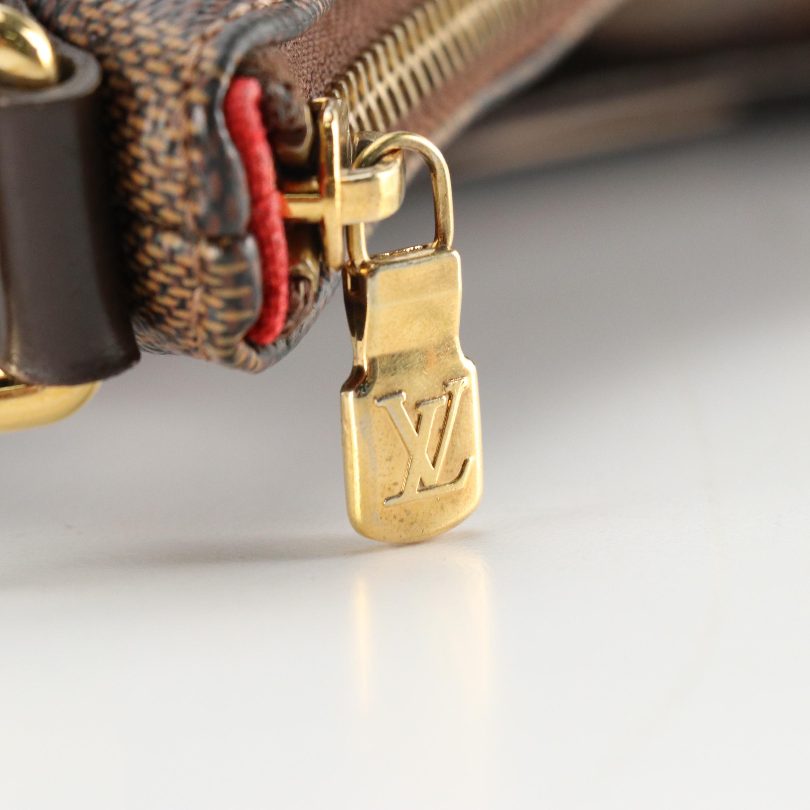 Louis Vuitton Bloomsbury PM Crossbody Bag in Damier Ebene Canvas and Leather