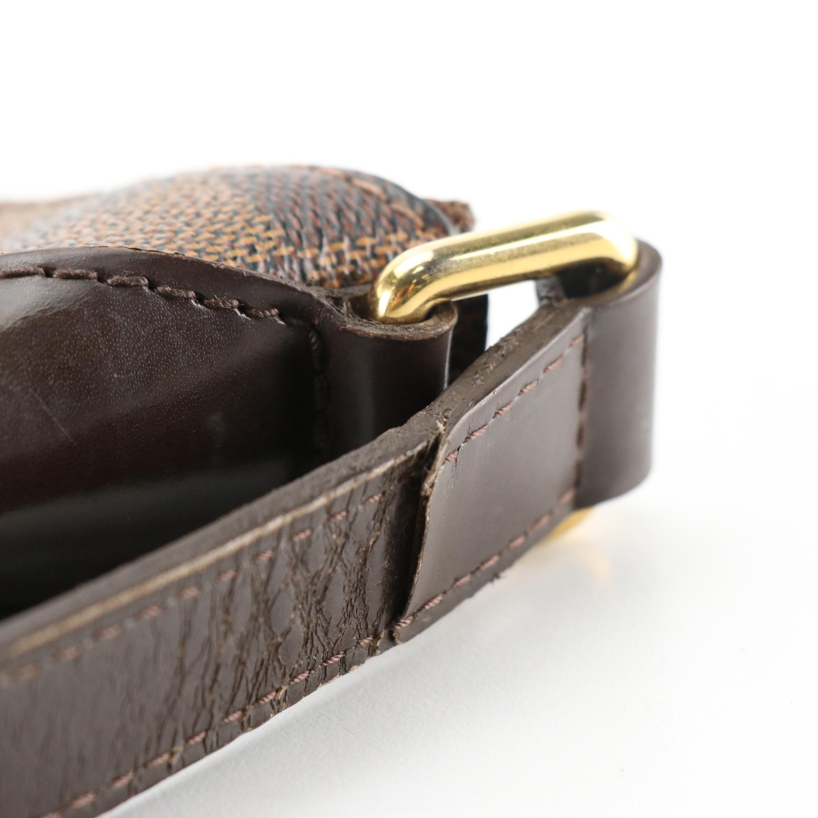 Louis Vuitton Bloomsbury PM Crossbody Bag in Damier Ebene Canvas and Leather