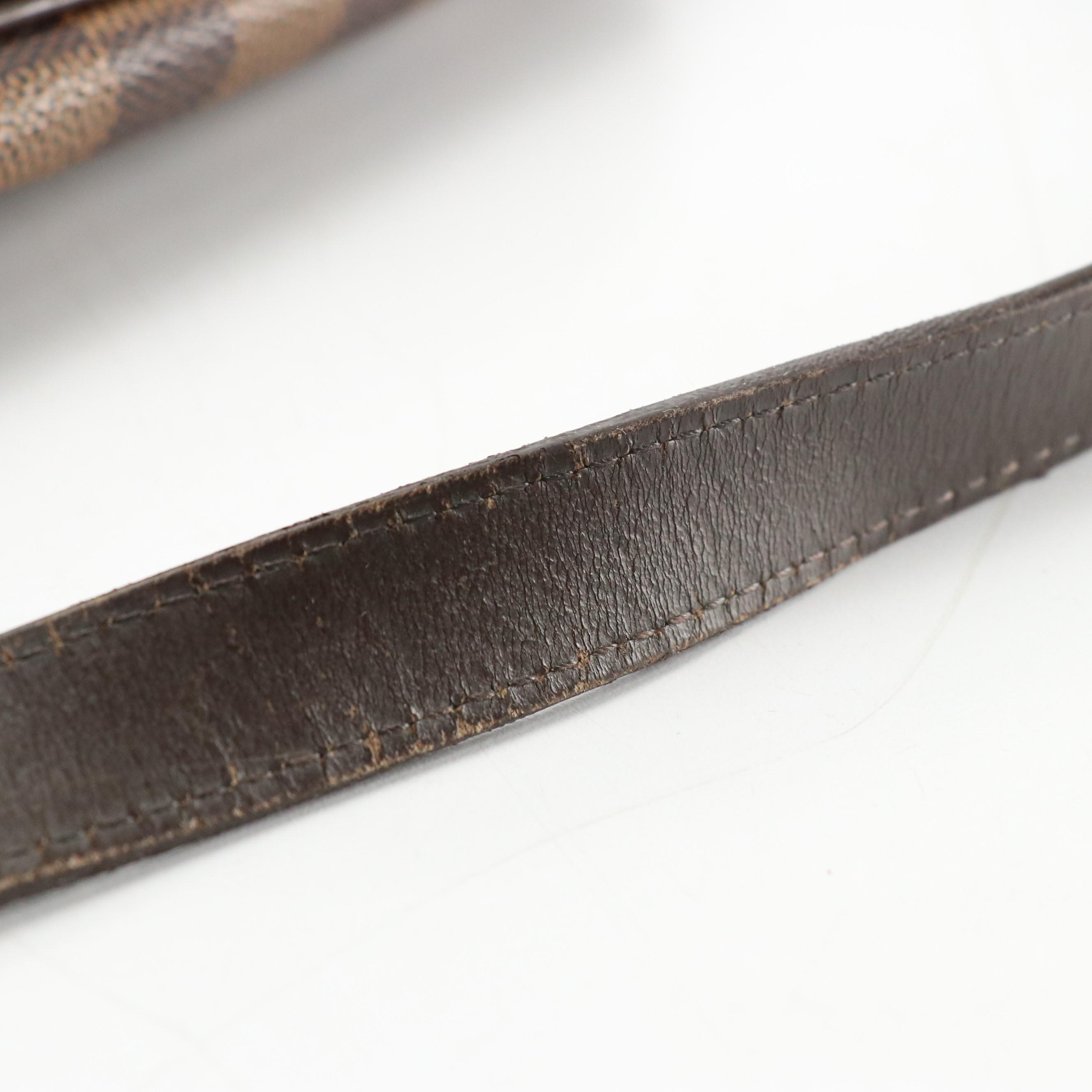 Louis Vuitton Bloomsbury PM Crossbody Bag in Damier Ebene Canvas and Leather