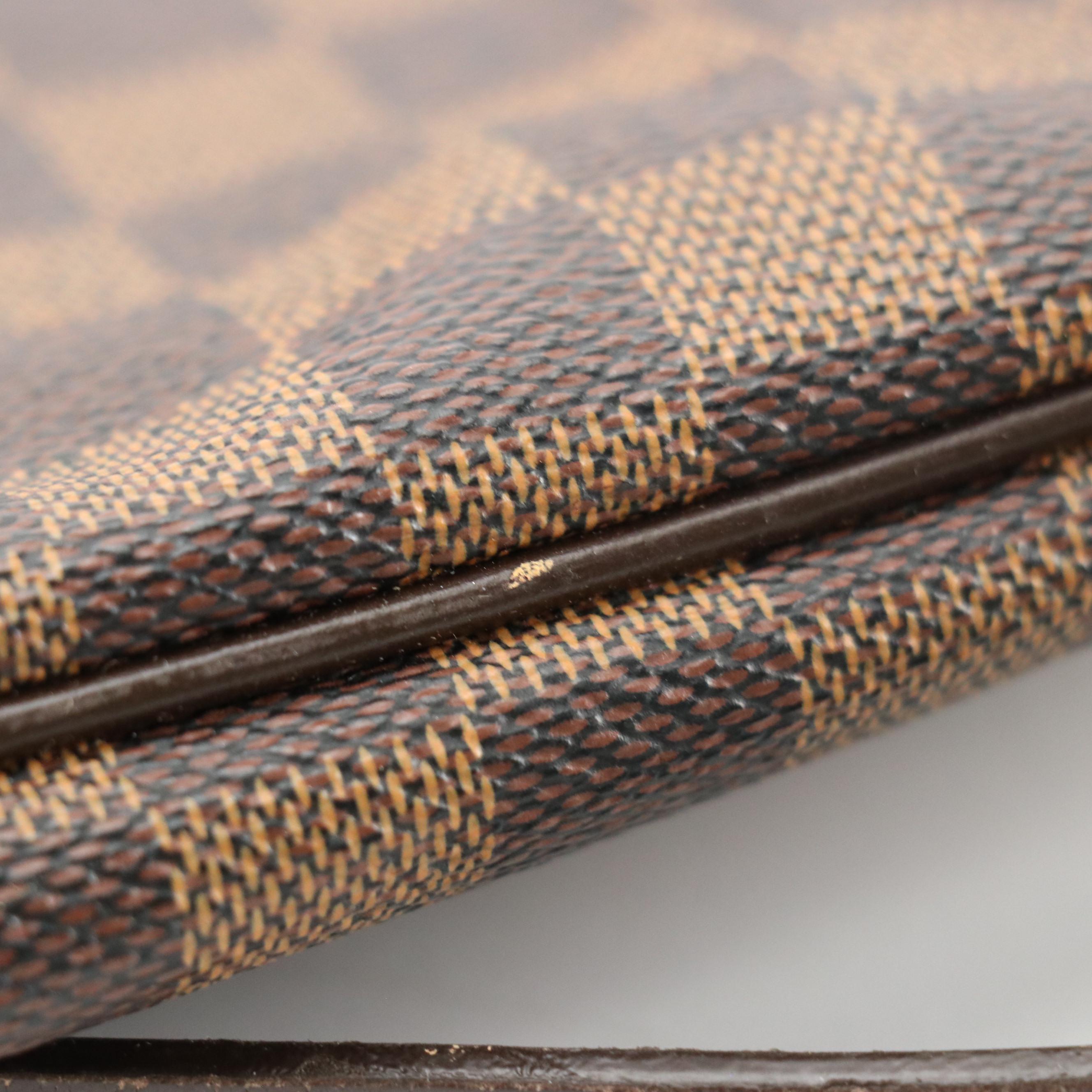 Louis Vuitton Bloomsbury PM Crossbody Bag in Damier Ebene Canvas and Leather