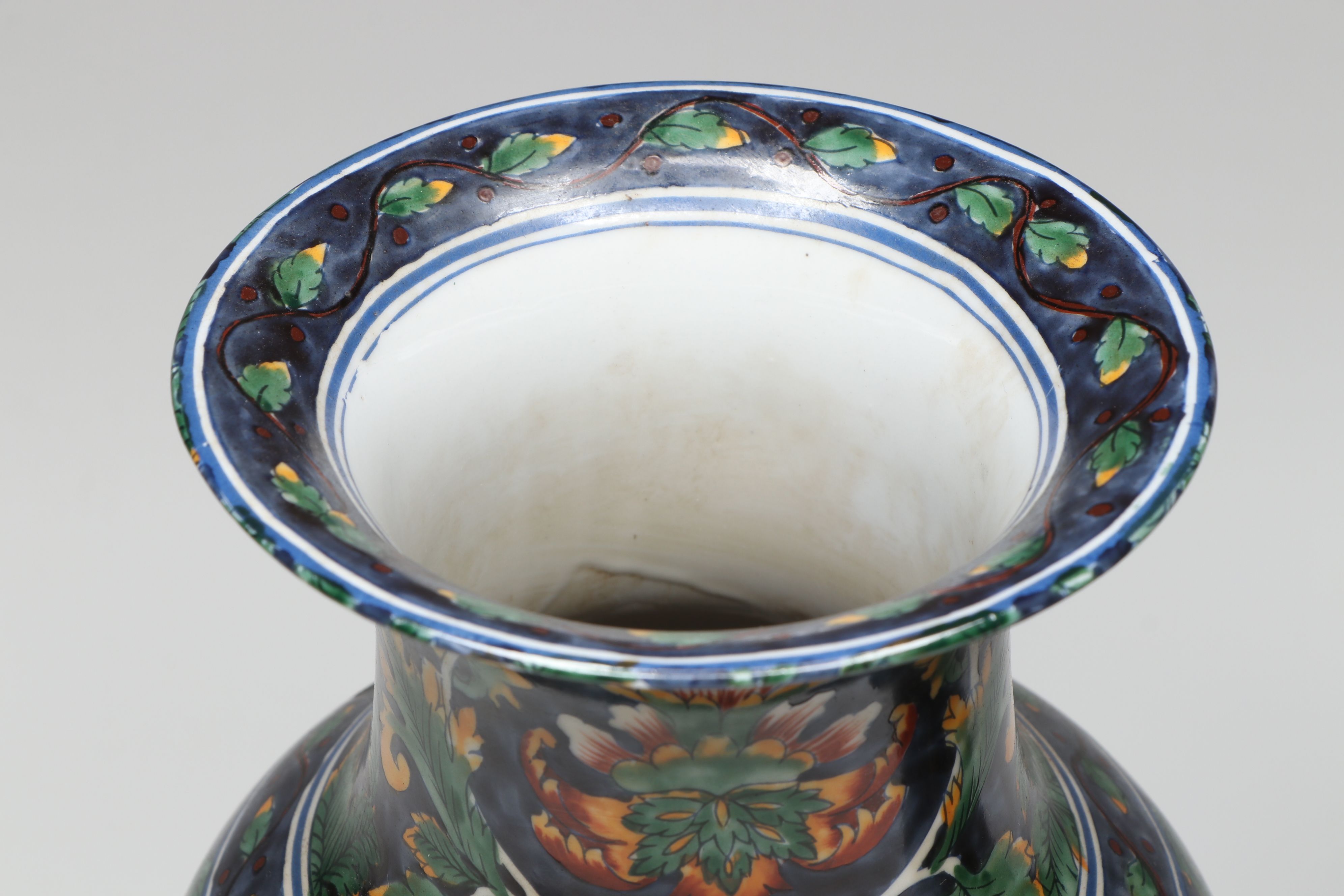 Overjoy Hand-Painted Ginger Jar and Other Chinese Floral Motif Vases